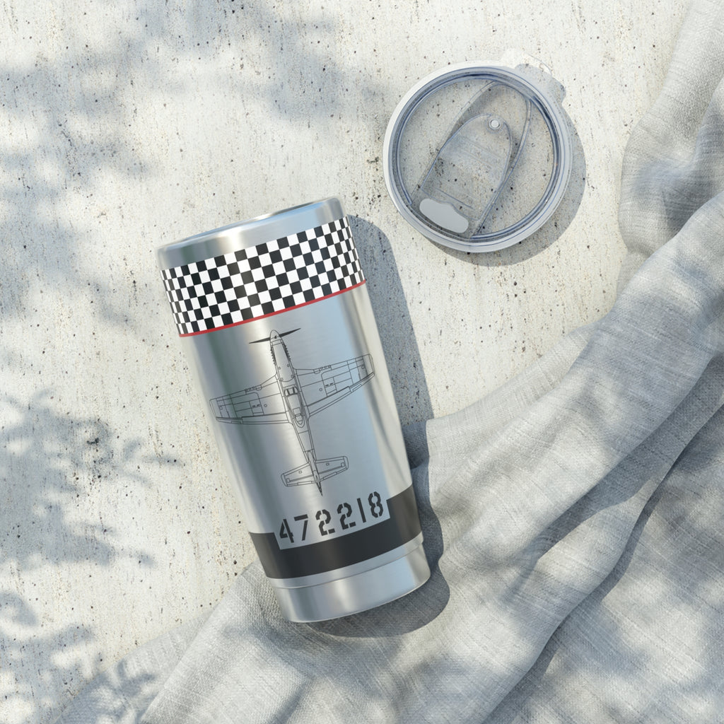 P-51 "Big Beautiful Doll" Inspired 20oz (590ml) Stainless Steel Tumbler - I Love a Hangar