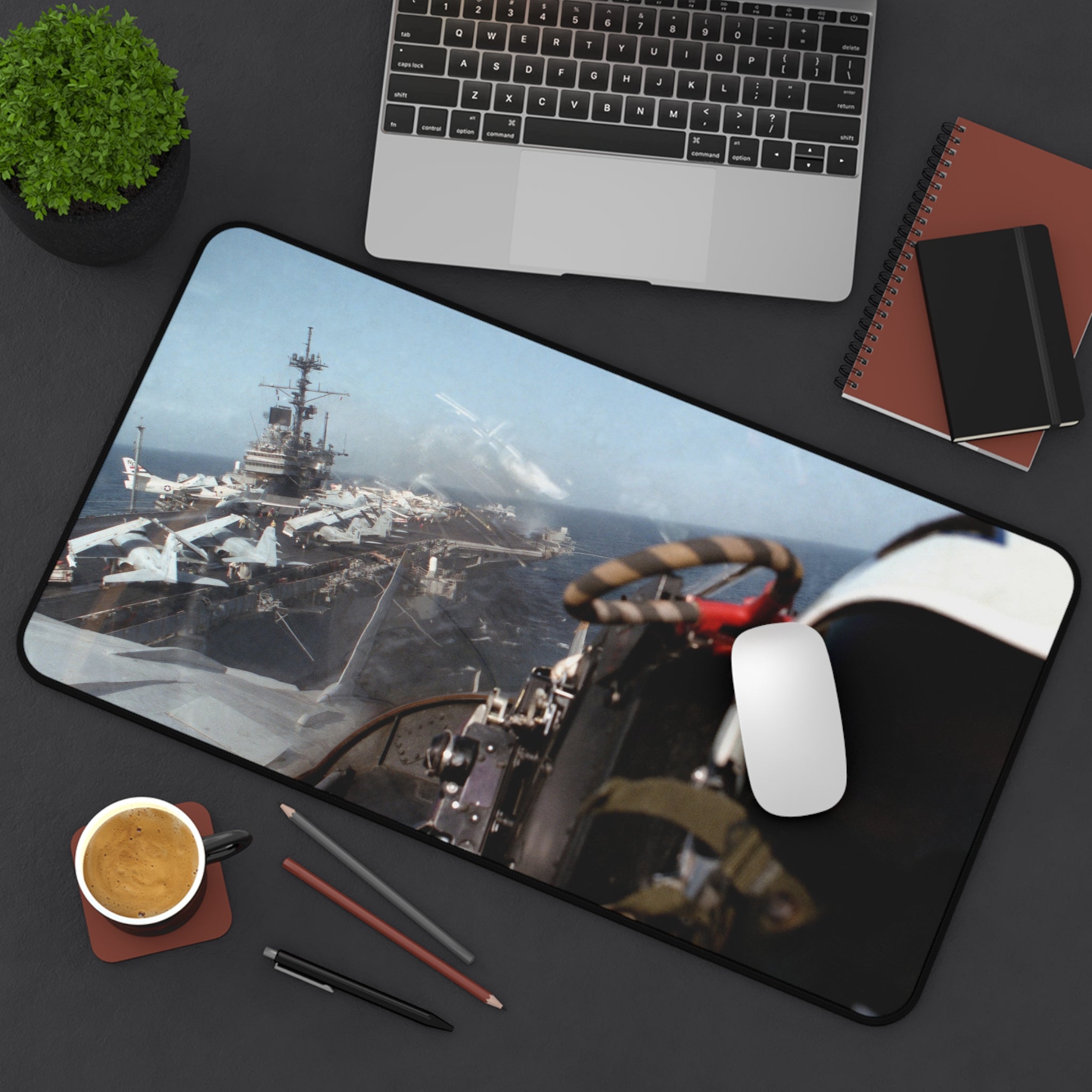 F-14 Tomcat Launch Desk Mat - I Love a Hangar