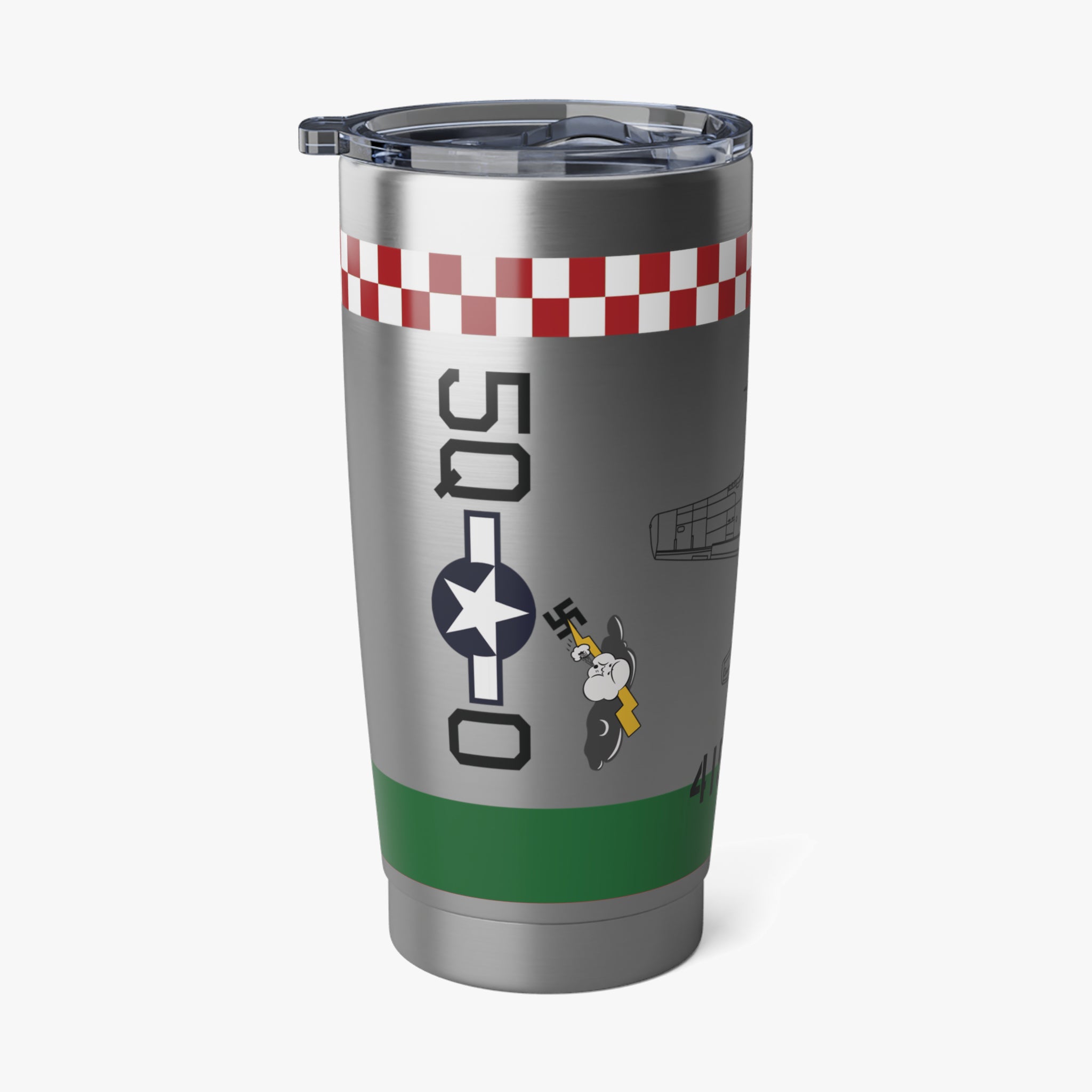 P-51 "Punkie II" Inspired 20oz (590ml) Stainless Steel Tumbler - I Love a Hangar