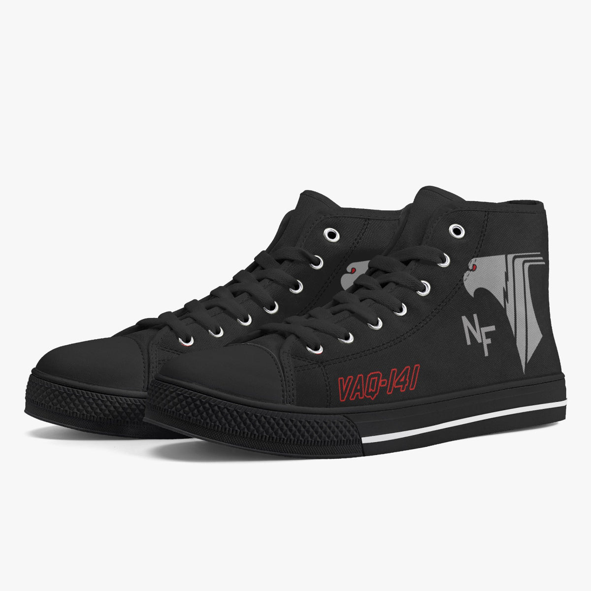 VAQ-141 "Shadowhawks" High Top Canvas Shoes - I Love a Hangar