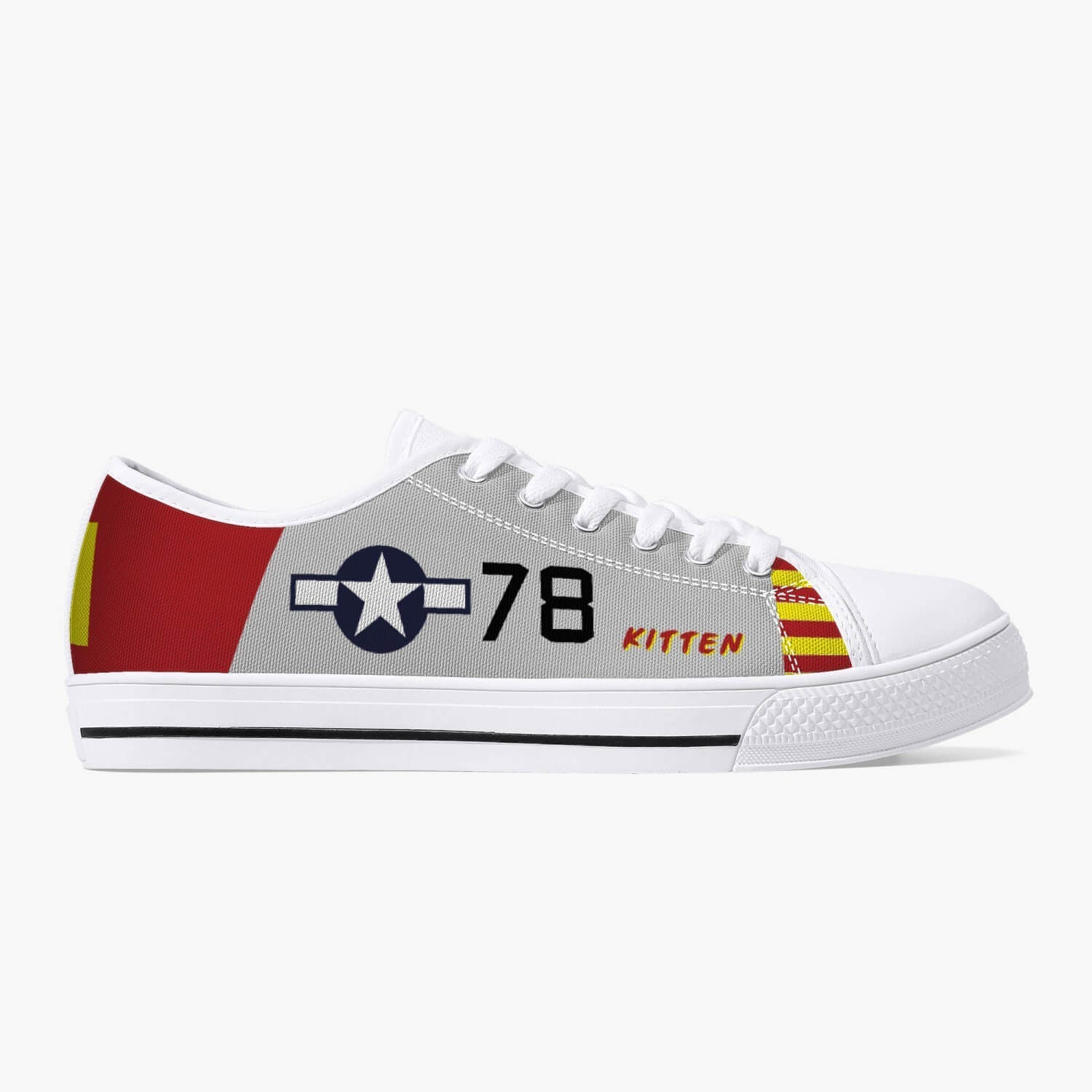 P-51 "Kitten" Low Top Canvas Shoes - I Love a Hangar