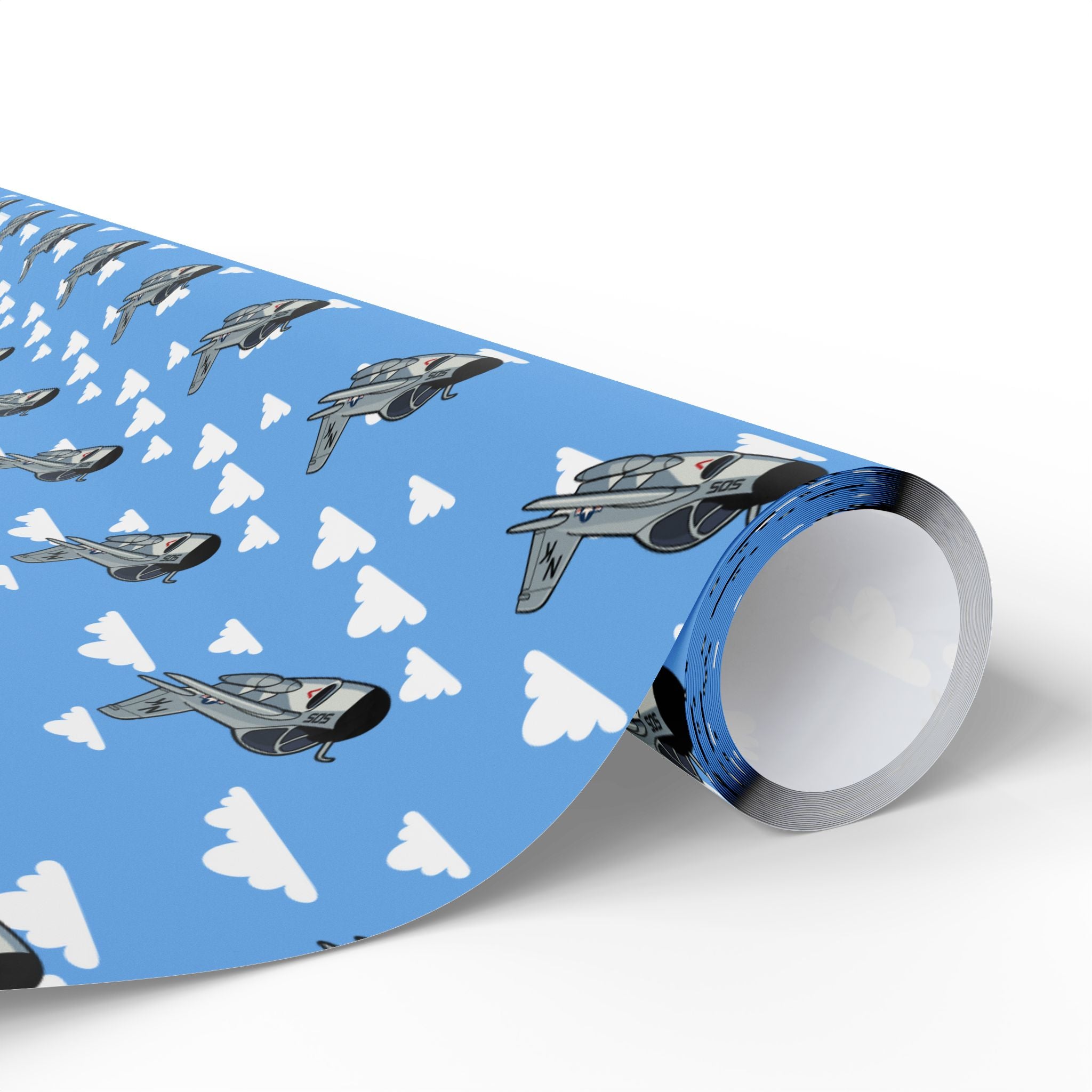 A-6 Intruder Wrapping Paper - Light Blue - I Love a Hangar