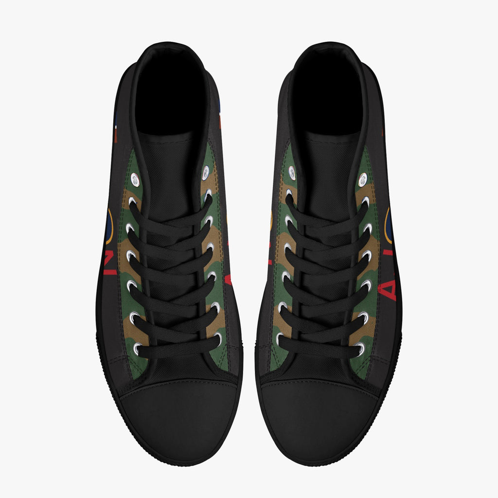 Lancaster "AJ-N"  High Top Canvas Shoes - I Love a Hangar