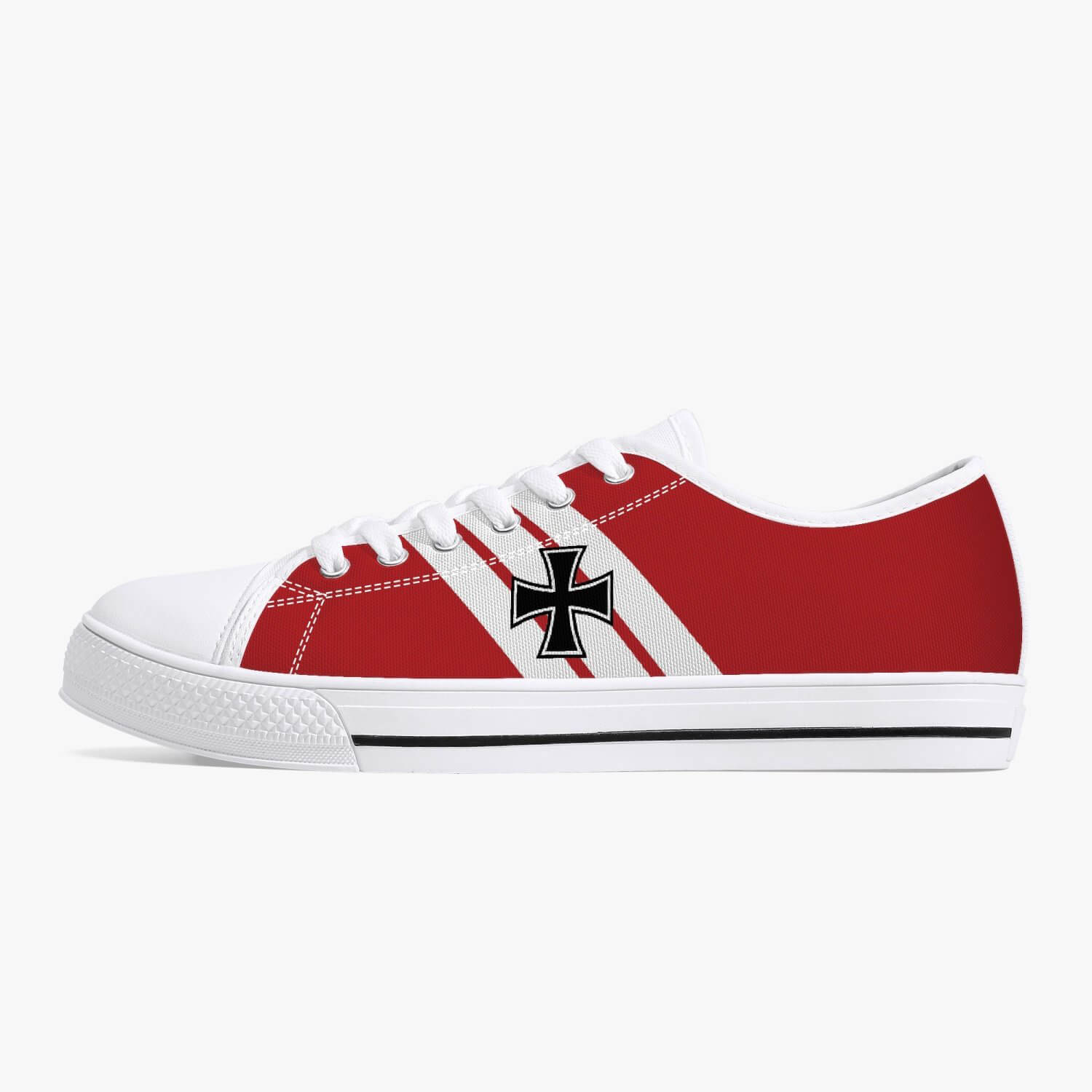 Fokker Dr.I "Red Baron" Low Top Canvas Shoes - I Love a Hangar