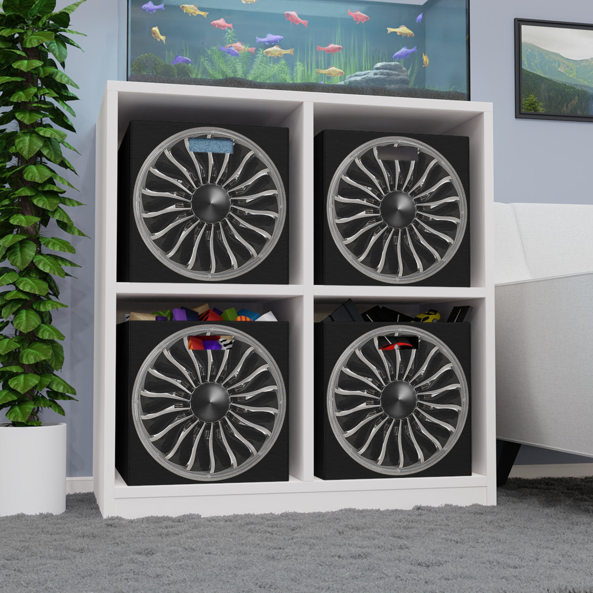 Turbofan Felt Storage Box - I Love a Hangar