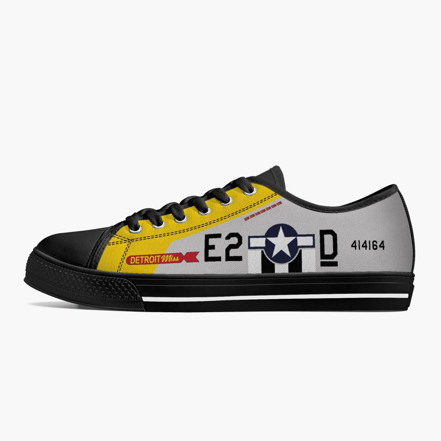 P-51 "Detroit Miss" Low Top Canvas Shoes - I Love a Hangar