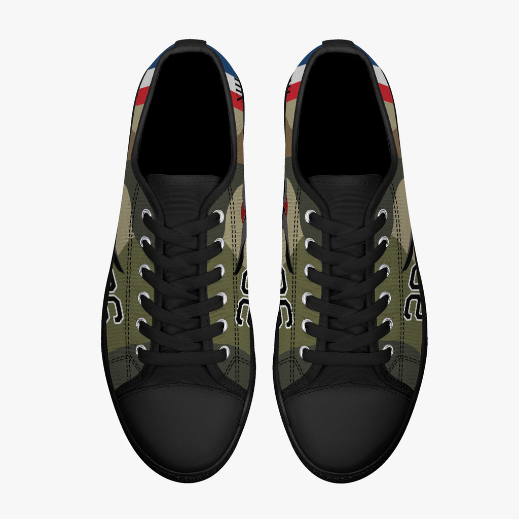 SPAD XIII of Lt. Frank Luke Low Top Canvas Shoes - I Love a Hangar