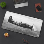 AD-2 Skyraider Desk Mat - I Love a Hangar