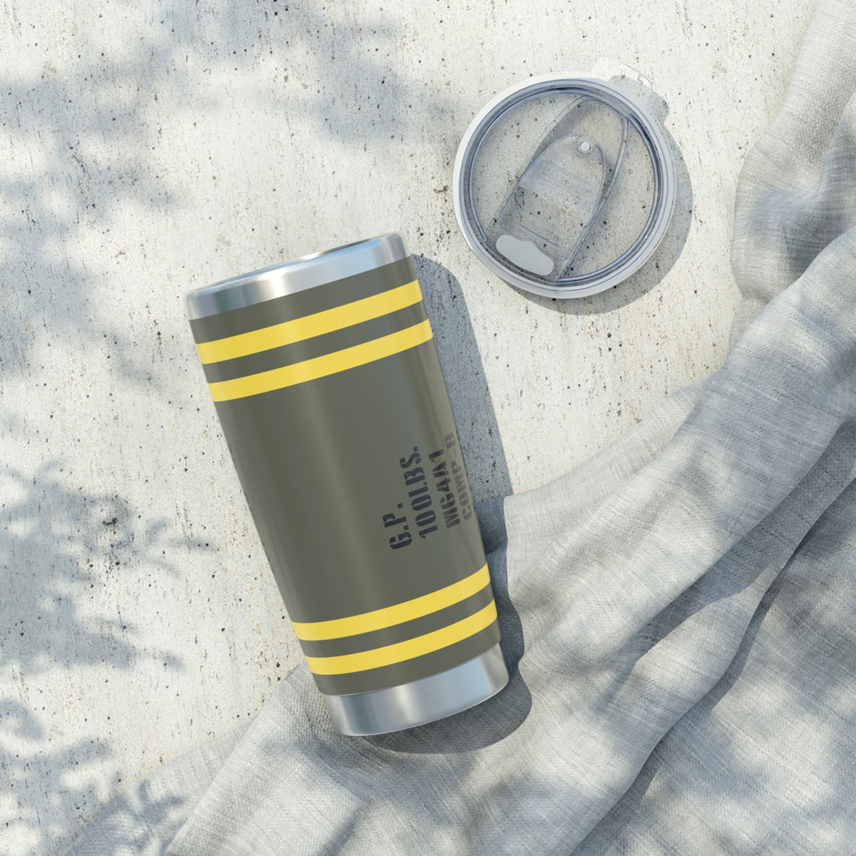 General Purpose WWII 100lbs Bomb Inspired 20oz (590ml) Stainless Steel Tumbler - I Love a Hangar