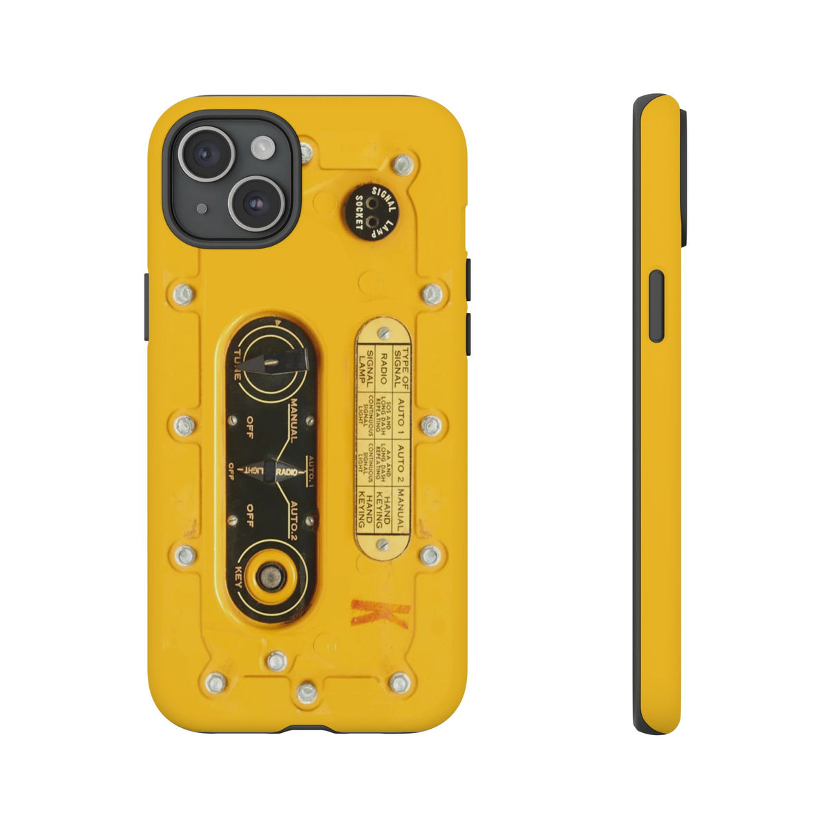 SCR-578 "Gibson Girl" Survival Radio Style Tough Phone Cases – iPhone Compatible