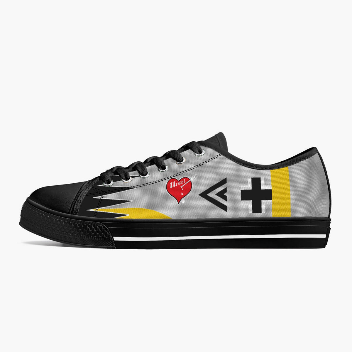 Bf-109 "Double Chevron" of Erich Hartmann Low Top Canvas Shoes - I Love a Hangar