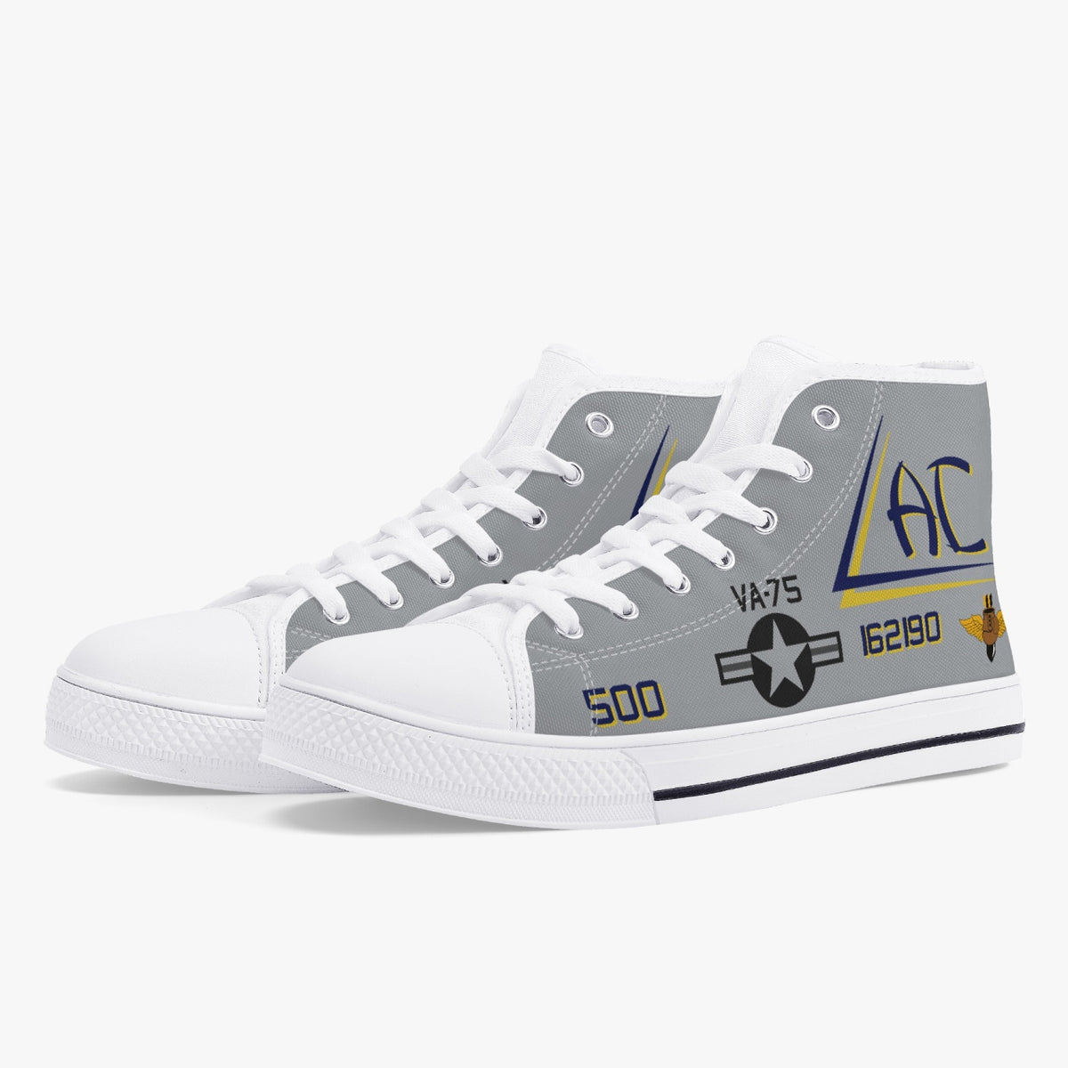 VA-75 "Sunday Punchers" High Top Canvas Shoes - I Love a Hangar