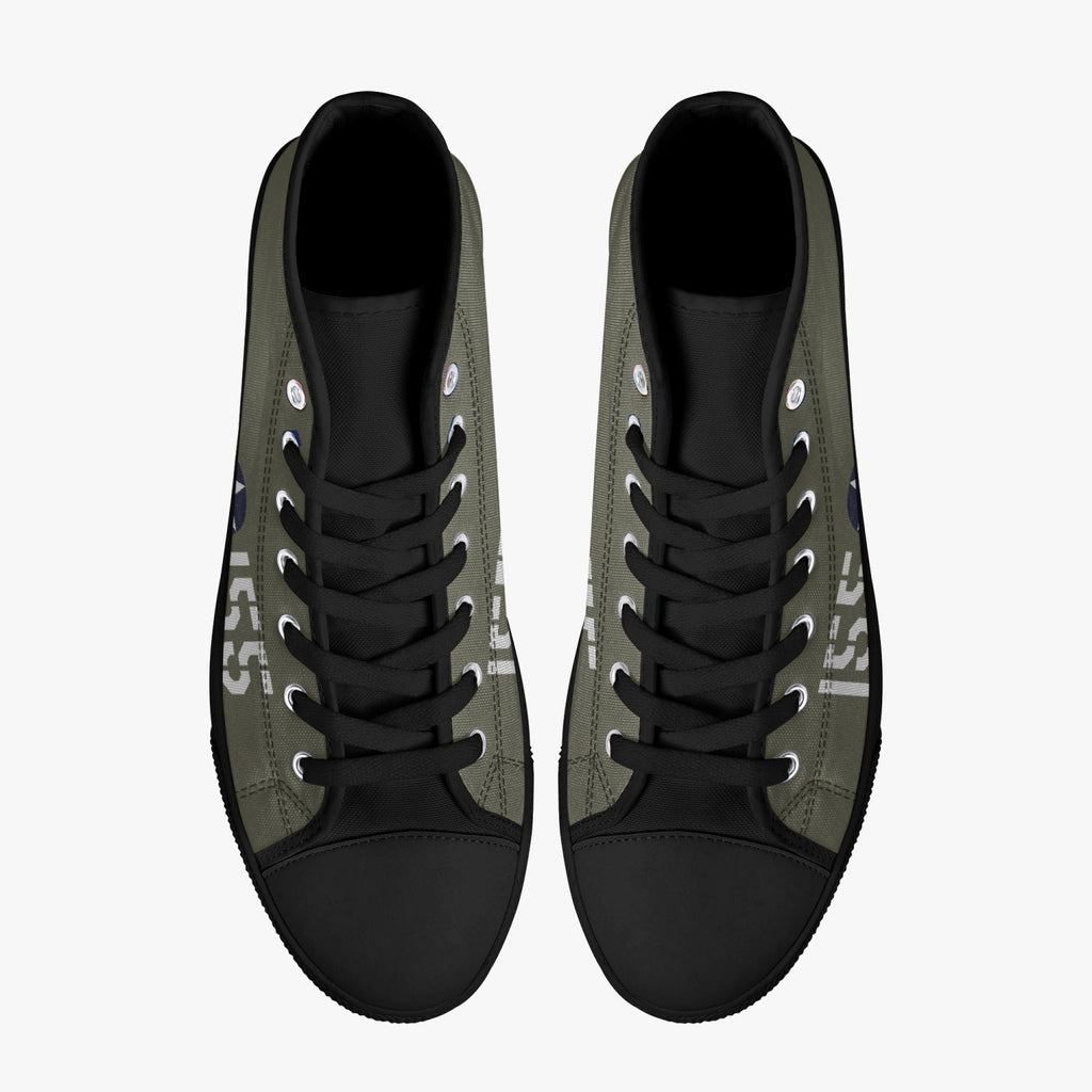 P-40 "#155" of 2LT Kenneth Taylor High Top Canvas Shoes - I Love a Hangar