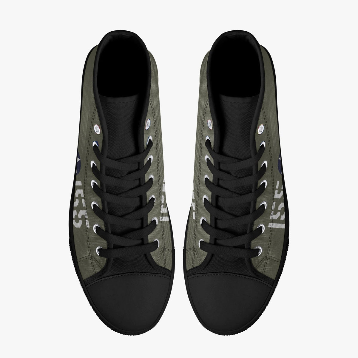 P-40 "#155" of 2LT Kenneth Taylor High Top Canvas Shoes - I Love a Hangar