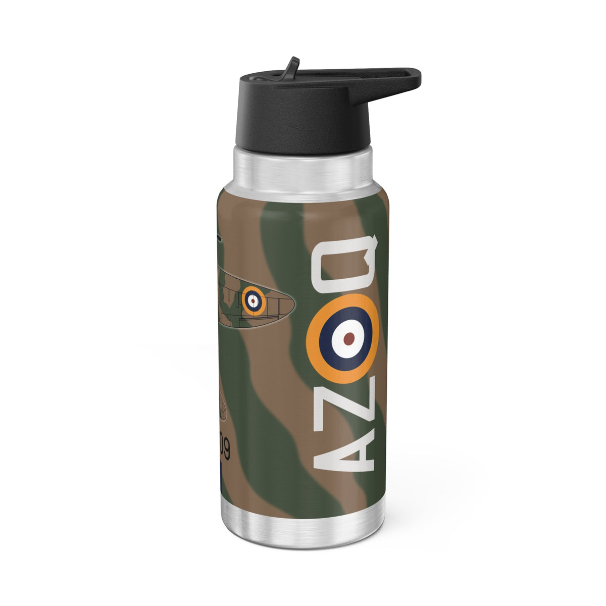 Spitfire "AZ-Q" of Pat Hughes  Tumbler, 32oz (950ml) - I Love a Hangar