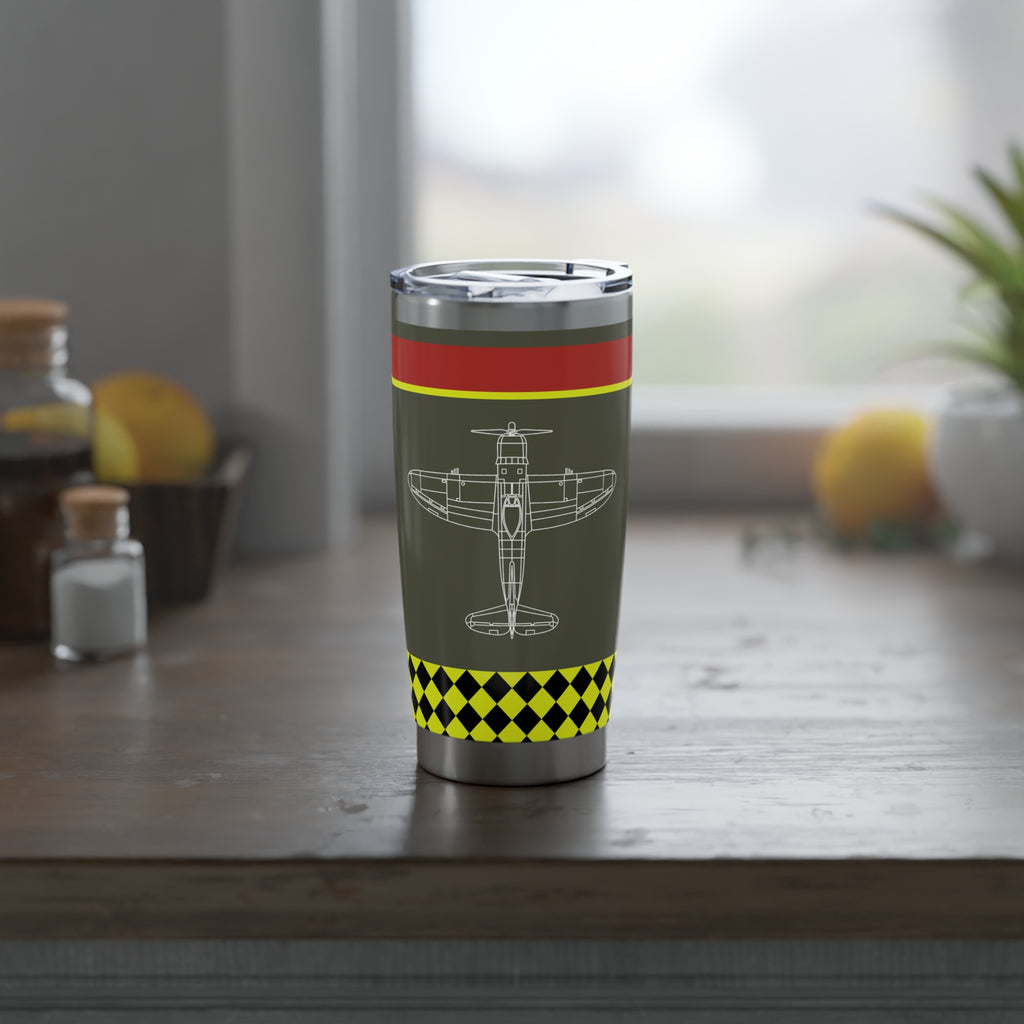 P-47 "Big Stud" Inspired 20oz (590ml) Stainless Steel Tumbler - I Love a Hangar