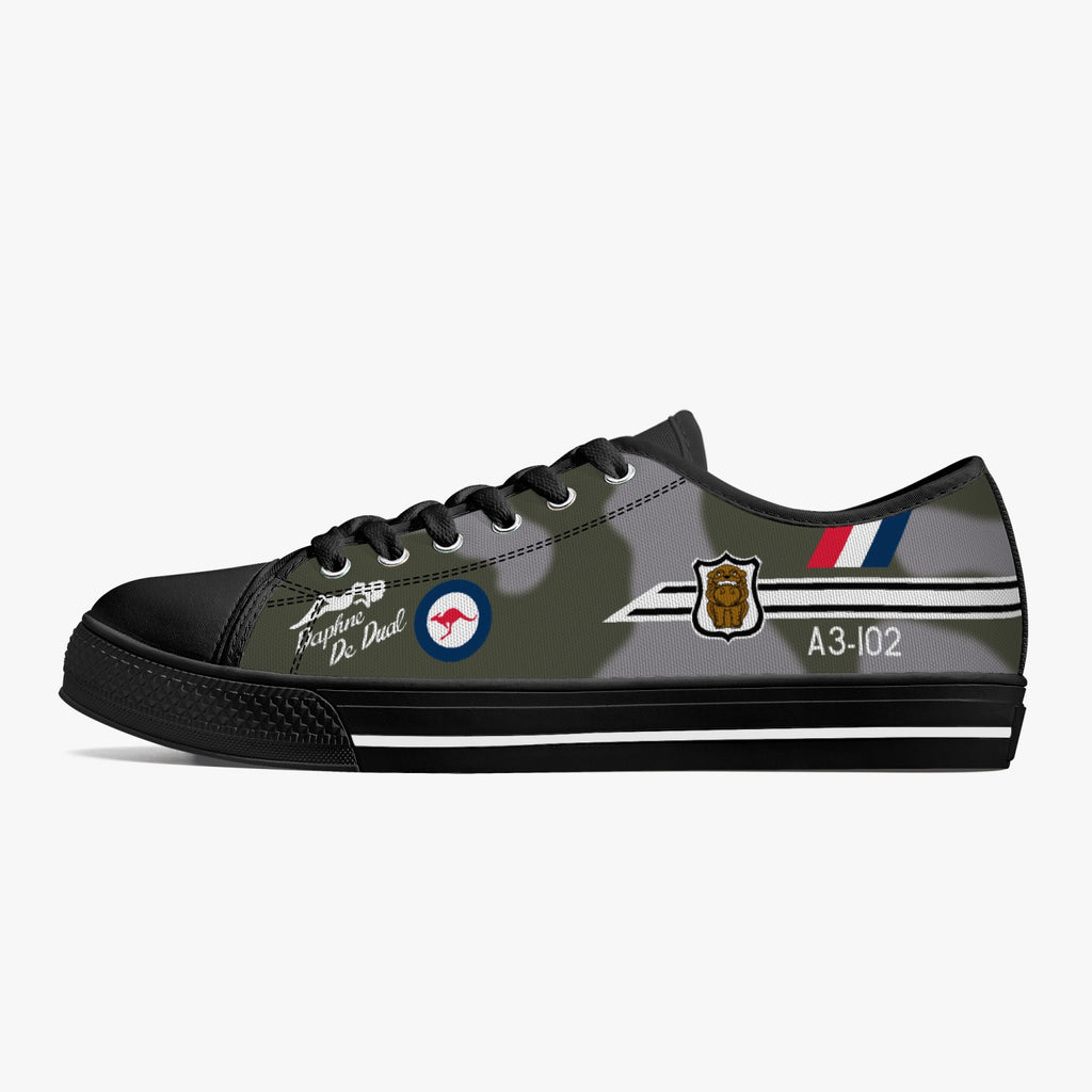 Mirage IIIO "Daphne De Dual" (A3-102) Low Top Canvas Shoes - I Love a Hangar