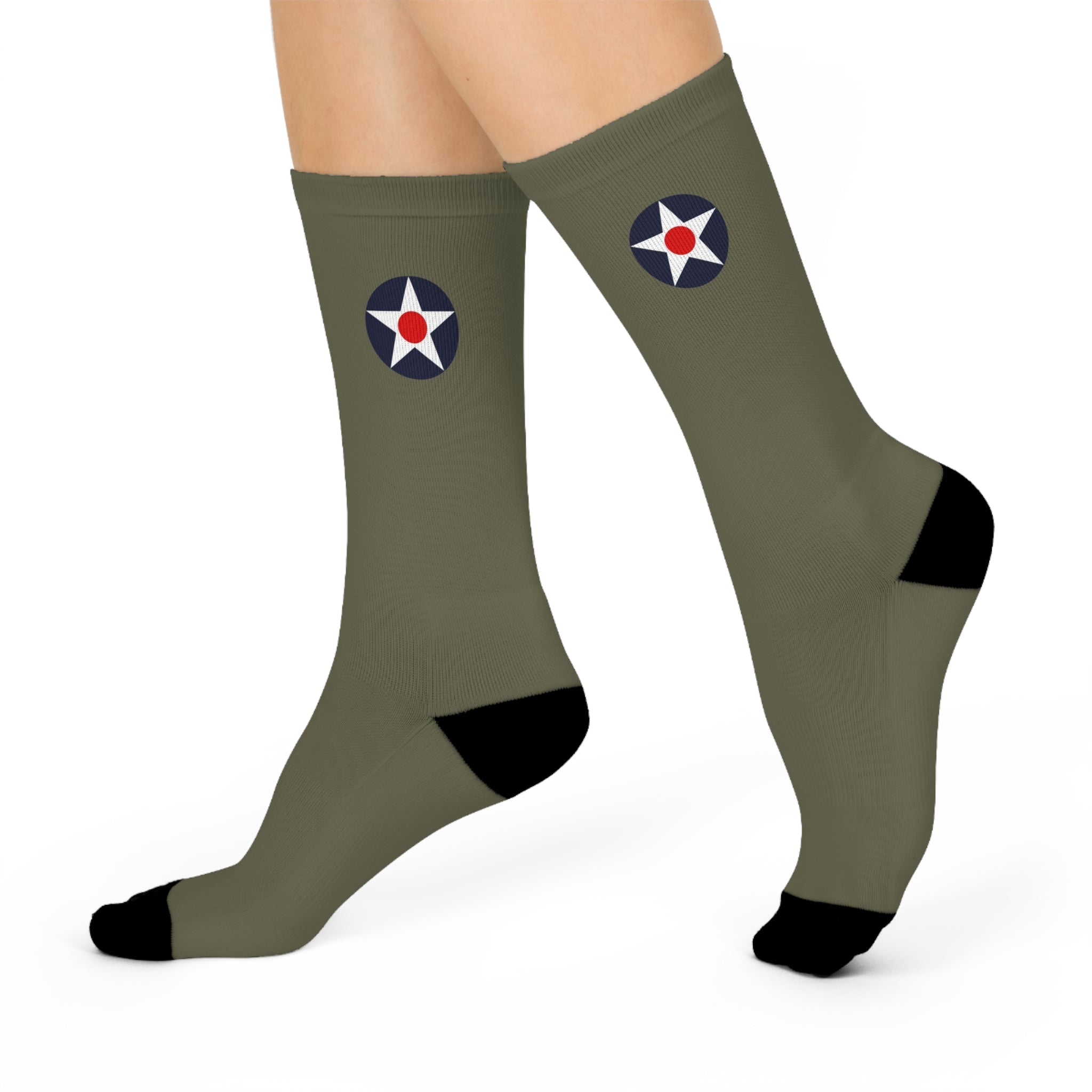 USAAC Cushioned Crew Socks - I Love a Hangar