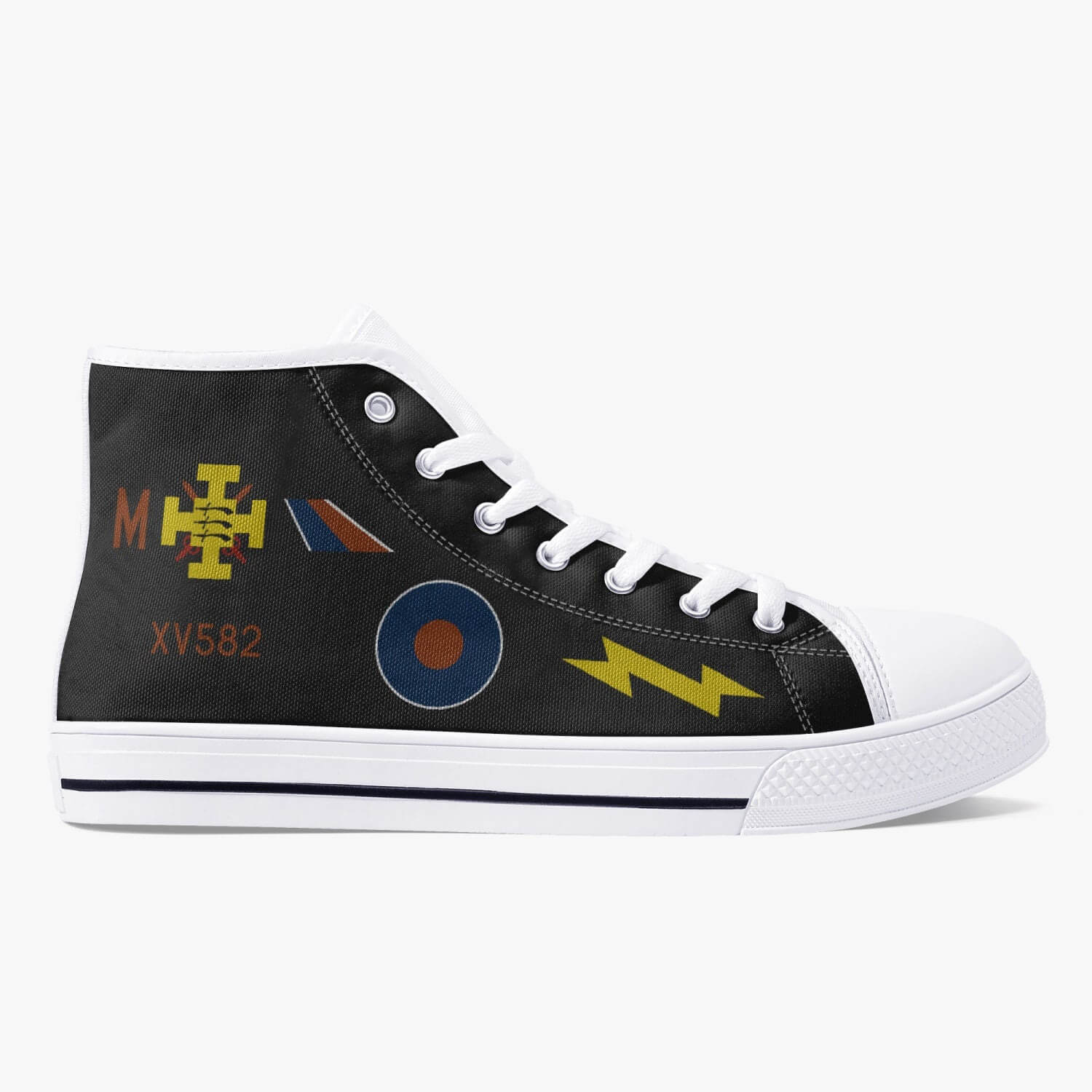 F-4 Phantom XV582 "Black Mike" High Top Canvas Shoes - I Love a Hangar