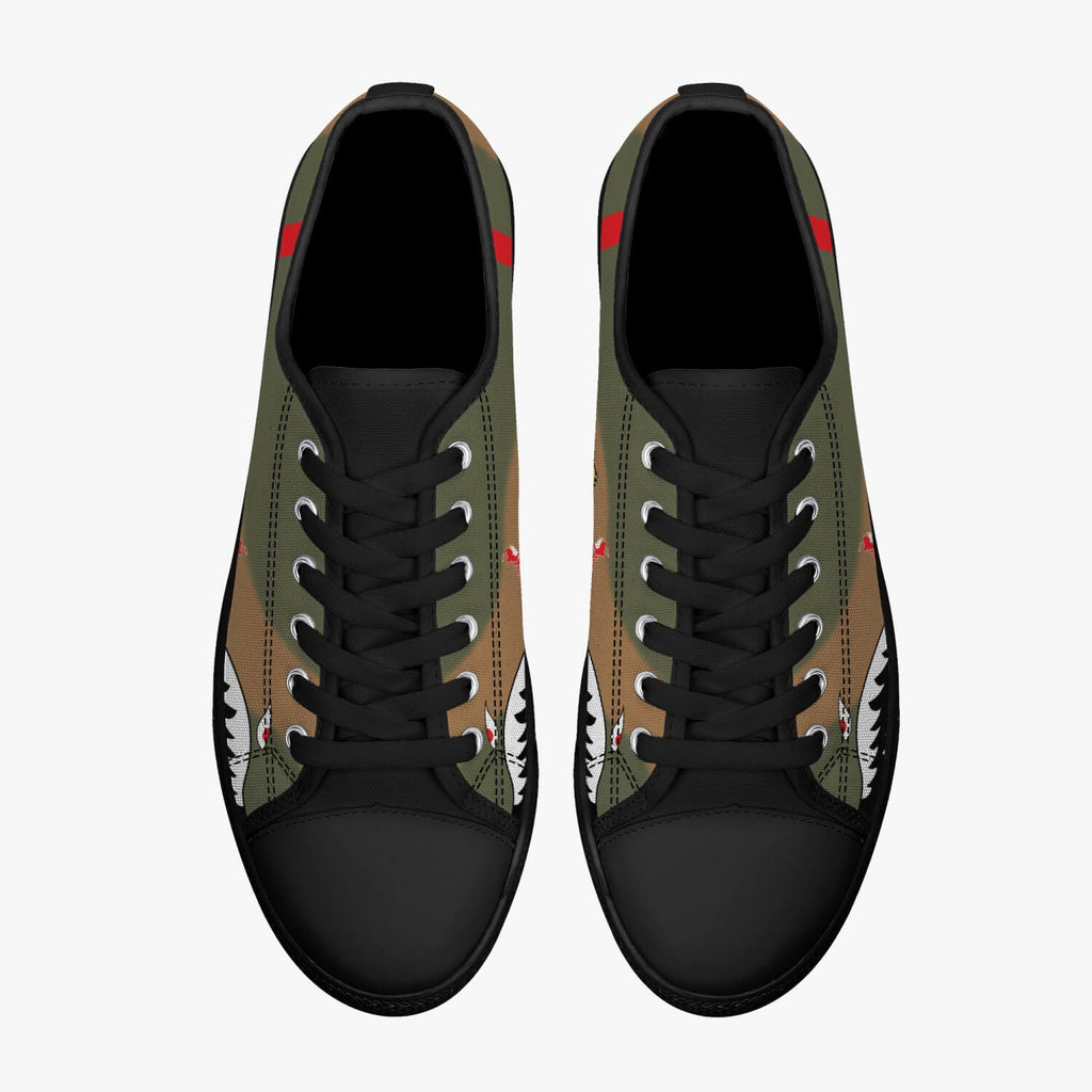 P-40 "White 68" of Charles Older Low Top Canvas Shoes - I Love a Hangar
