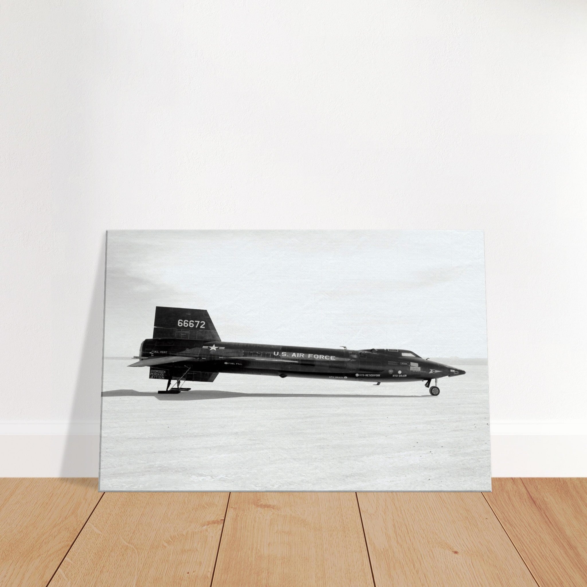 X-15 Side View on Canvas - I Love a Hangar