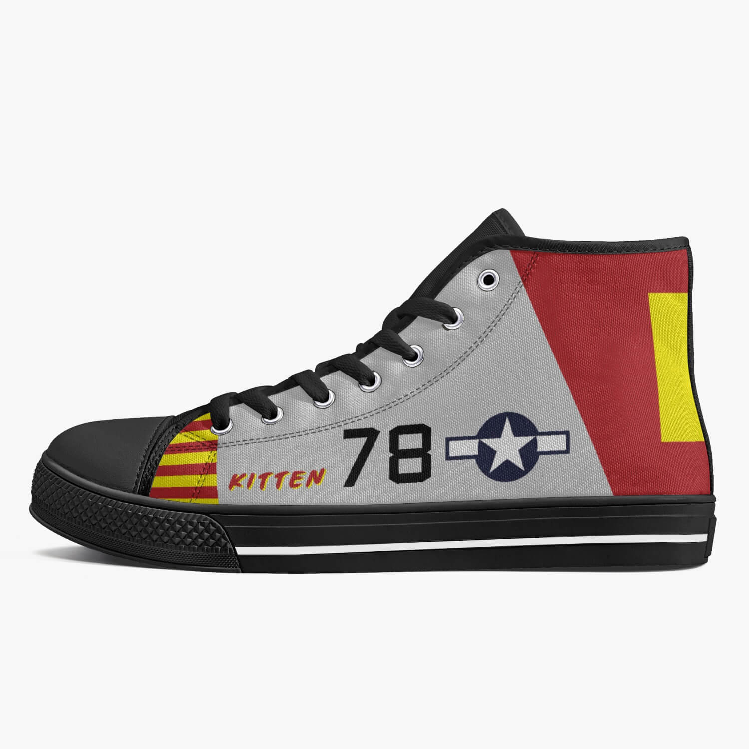 P-51 "Kitten" High Top Canvas Shoes - I Love a Hangar