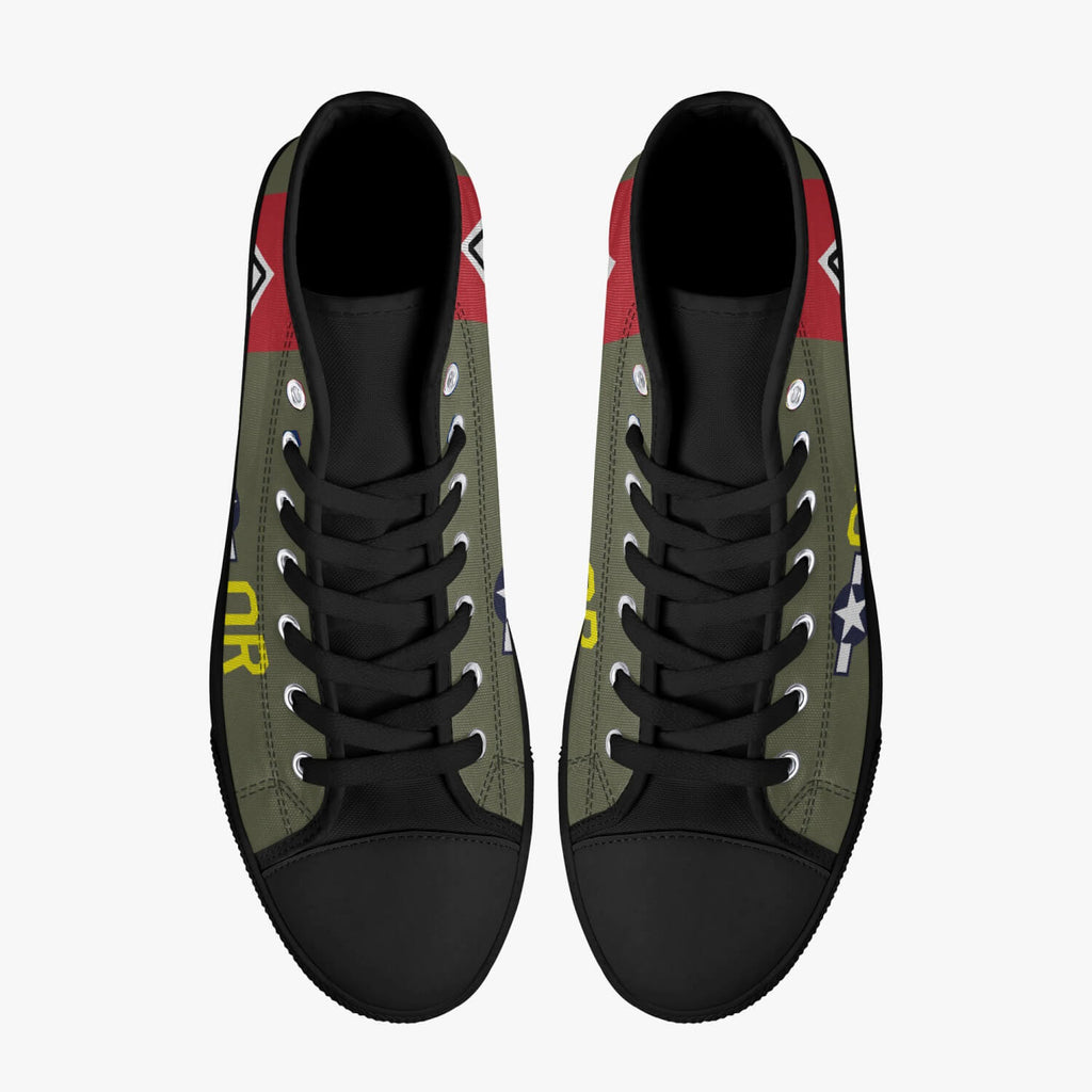 B-17 "Nine-O-Nine" High Top Canvas Shoes - I Love a Hangar