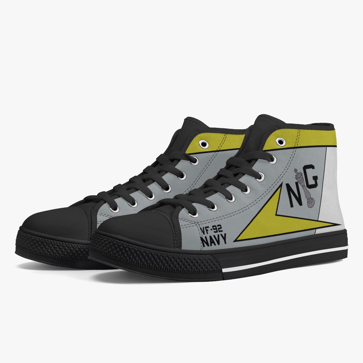 VF-92 "Silver Kings" High Top Canvas Shoes - I Love a Hangar