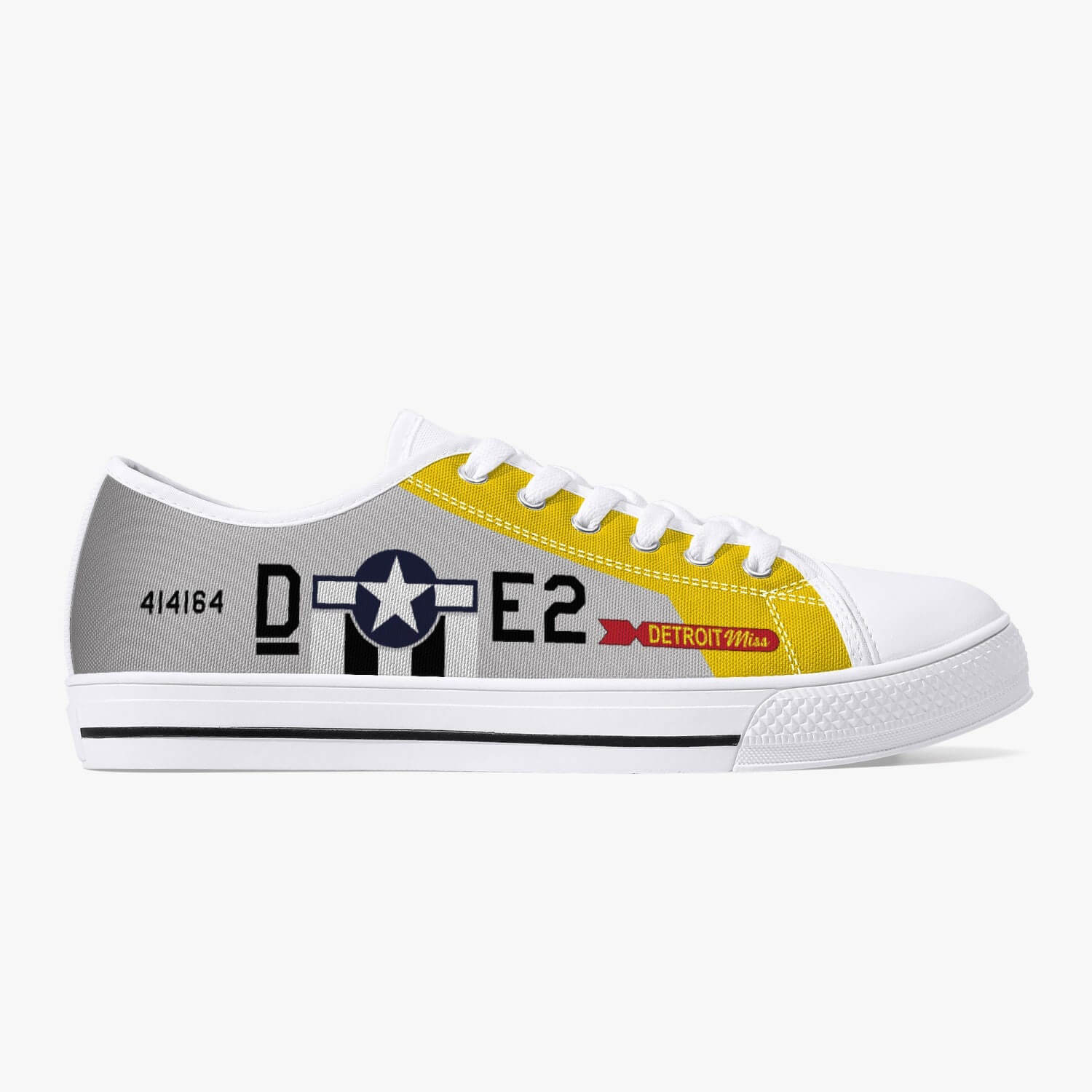 P-51 "Detroit Miss" Low Top Canvas Shoes - I Love a Hangar