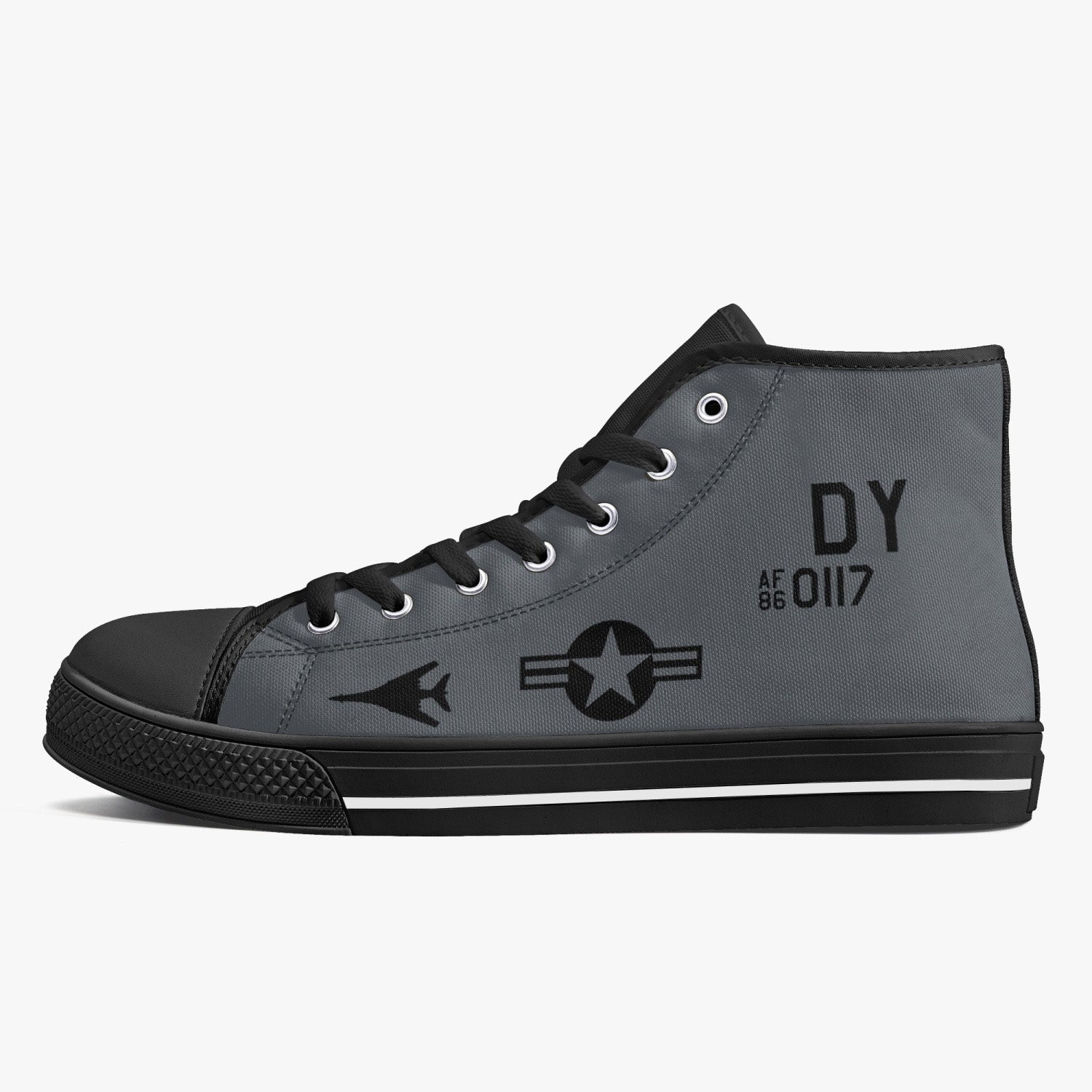 B-1 Lancer (86-0117) High Top Canvas Shoes - I Love a Hangar