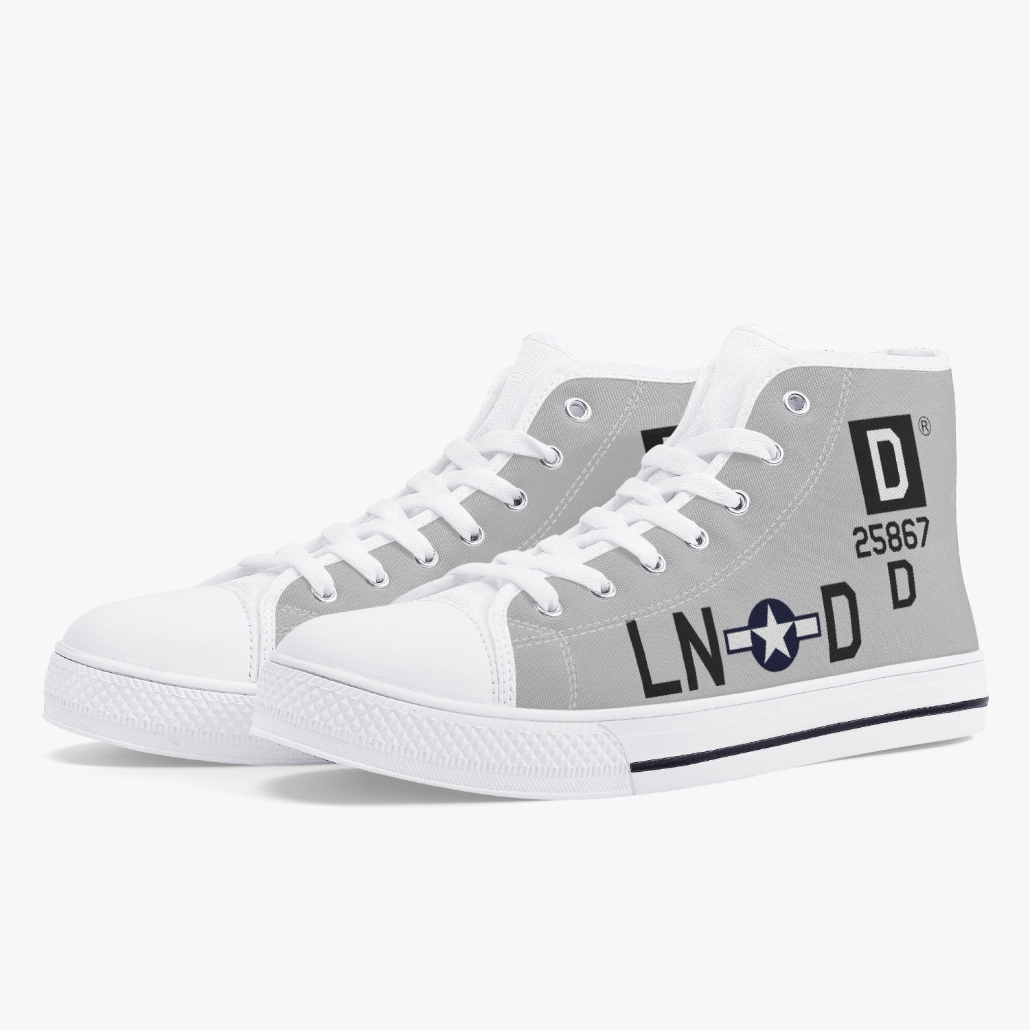 B-17 "LN-D" (25867)  High Top Canvas Shoes