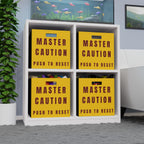 Master Caution - Push to Reset Felt Storage Box - I Love a Hangar