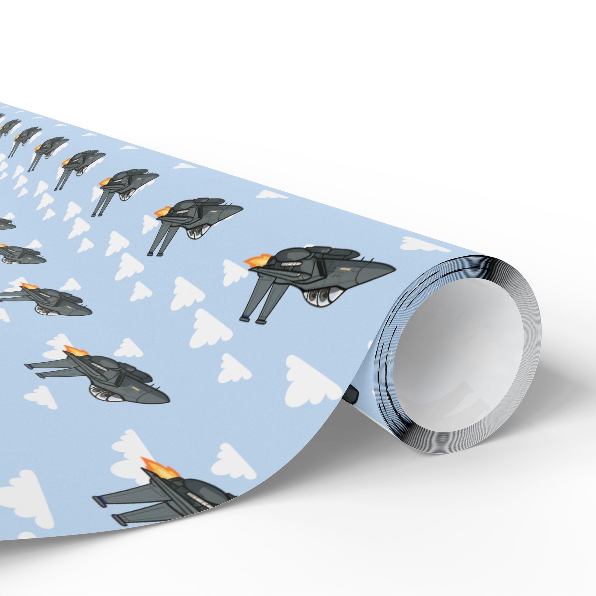 F-15 Strike Eagle Wrapping Paper -  Sky Blue