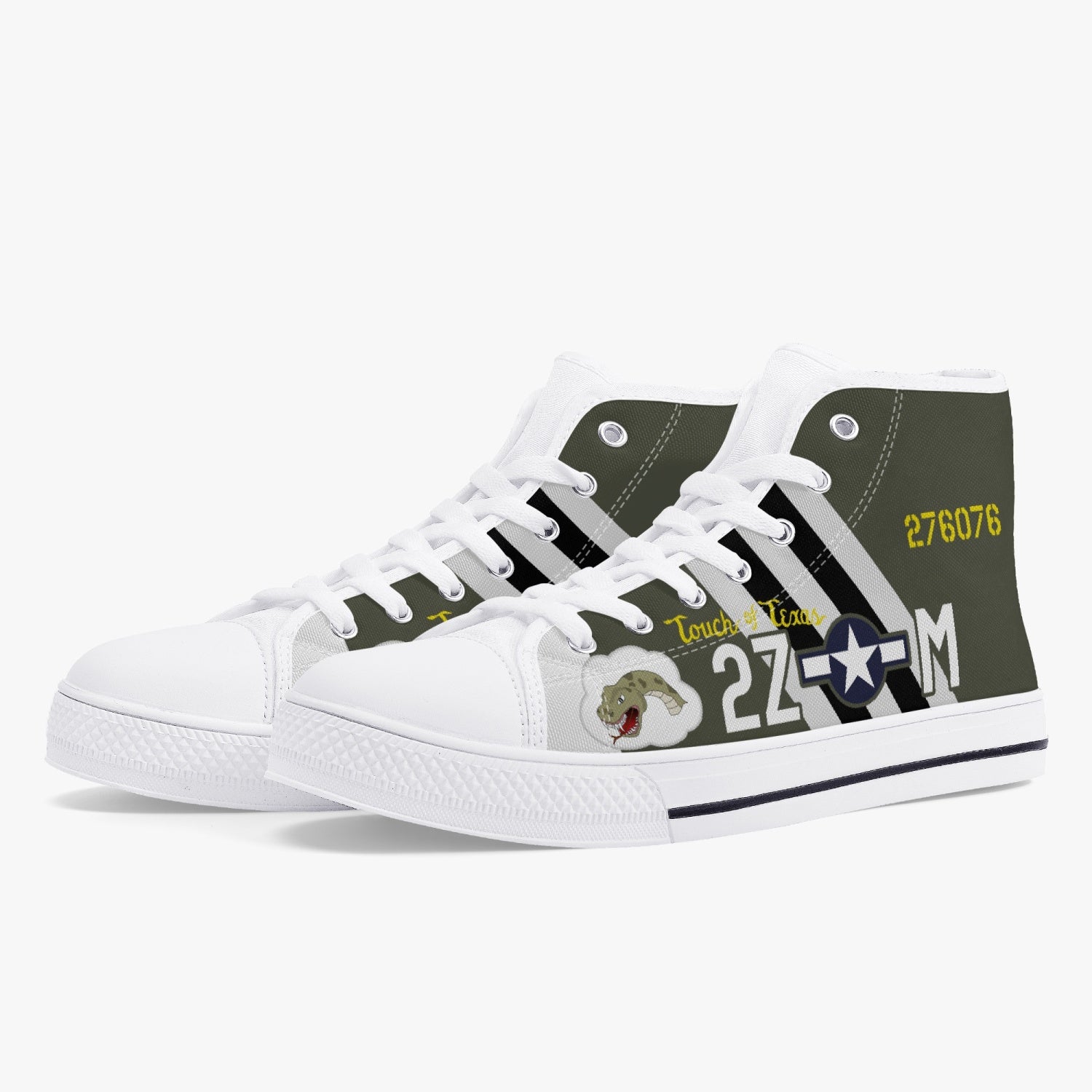 P-47 "Touch of Texas" High Top Canvas Shoes - I Love a Hangar