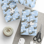 C-2 Greyhound Wrapping Paper -  Sky Blue