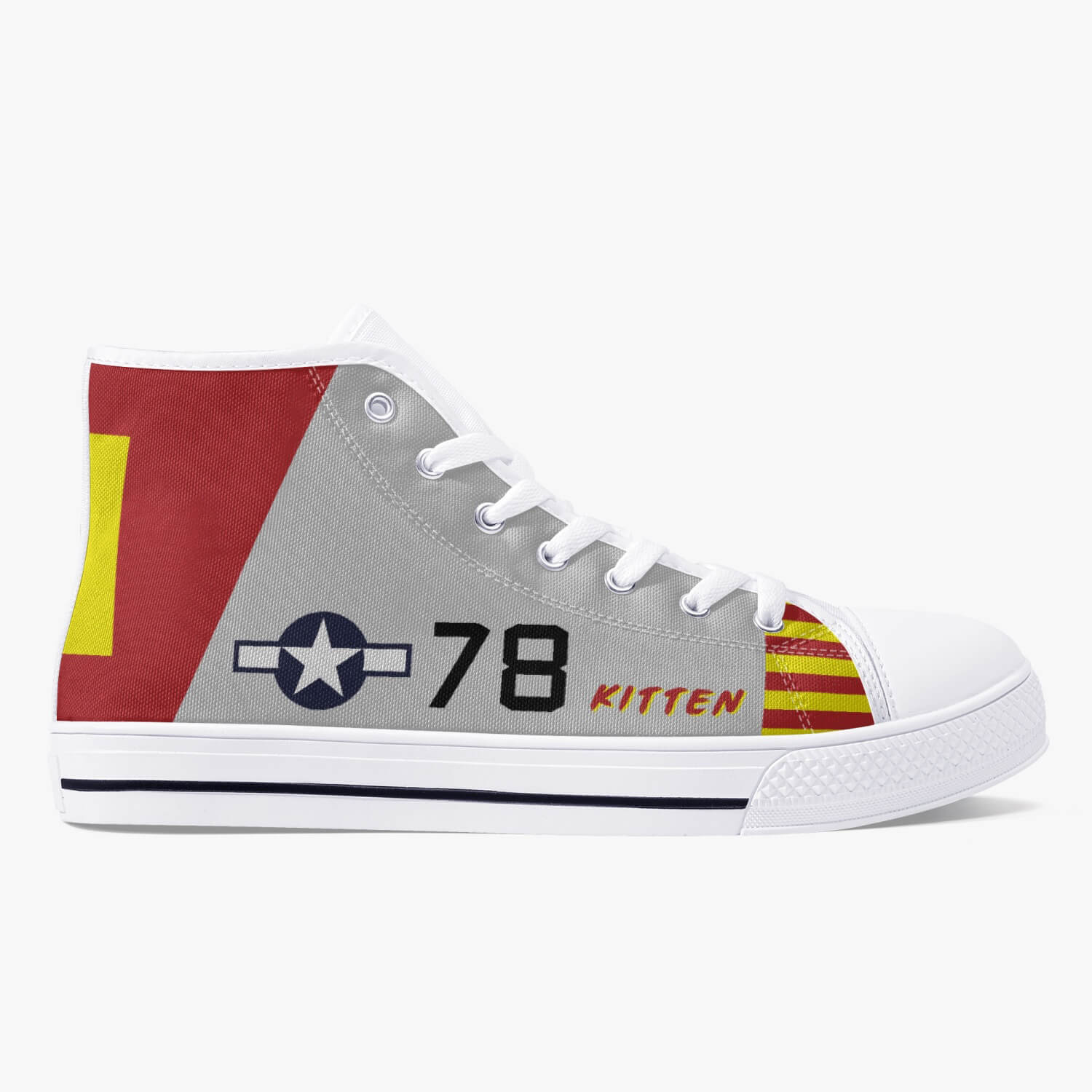 P-51 "Kitten" High Top Canvas Shoes - I Love a Hangar