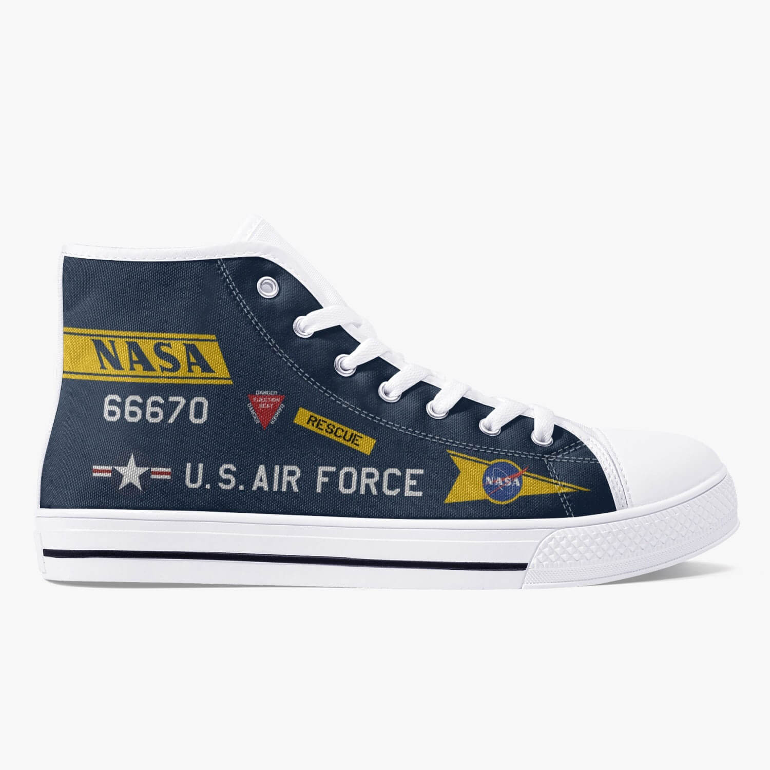 X-15 "56-6670" High Top Canvas Shoes - I Love a Hangar