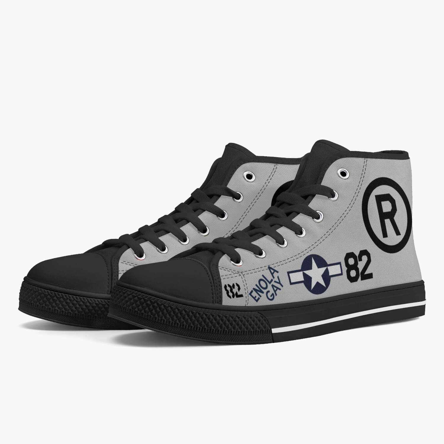 B-29 "Enola Gay" High Top Canvas Shoes - I Love a Hangar