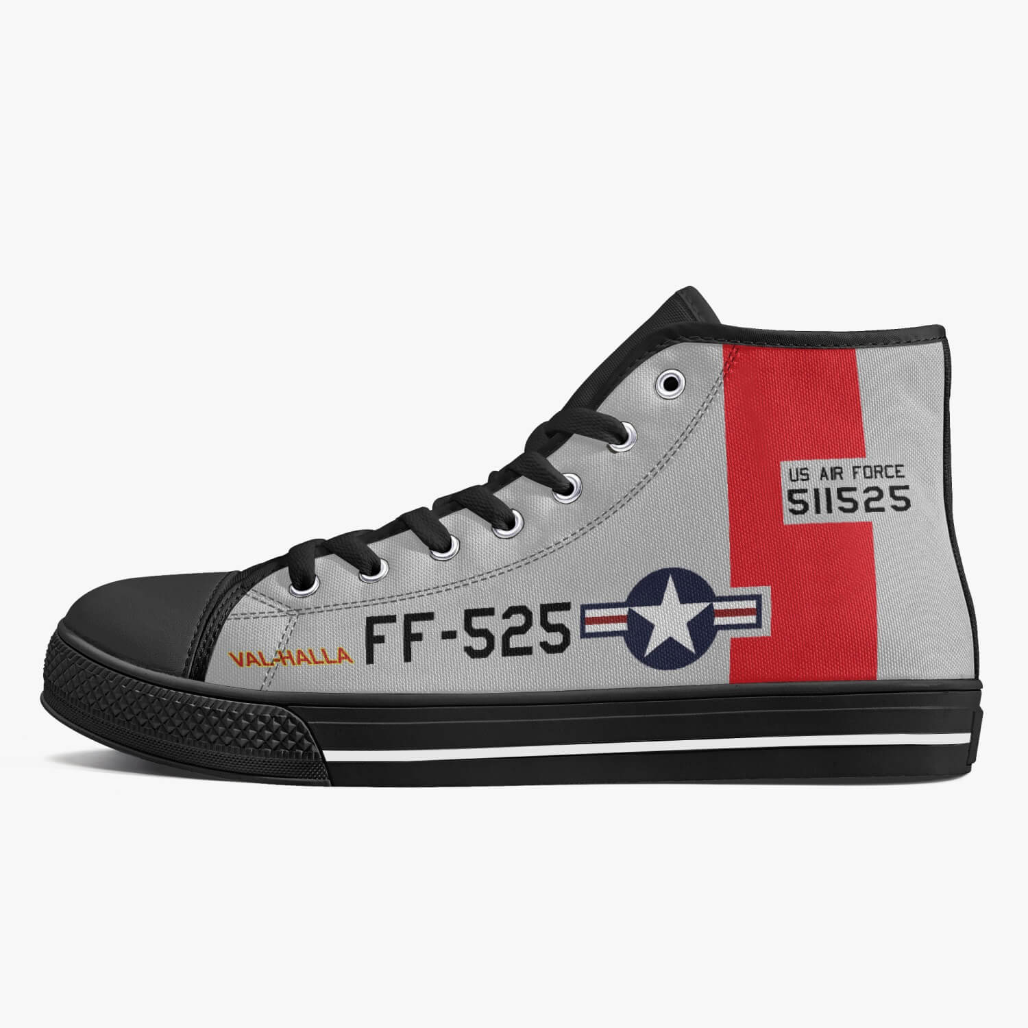 P-51 "Val-Halla" High Top Canvas Shoes - I Love a Hangar