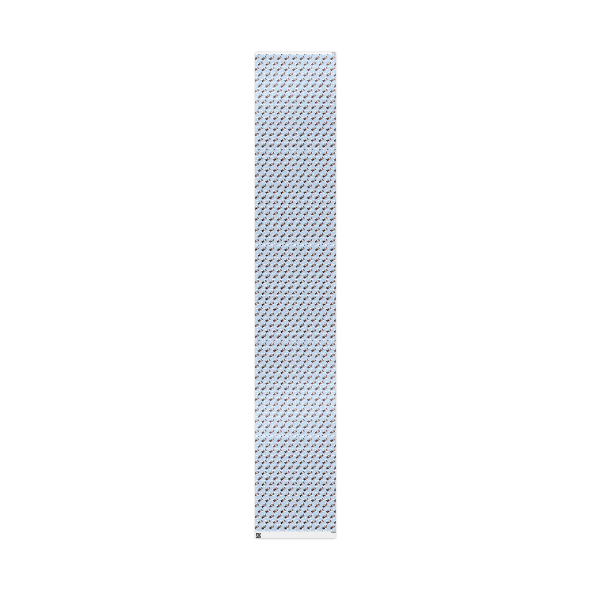 T-28 Trojan Wrapping Paper -  Sky Blue