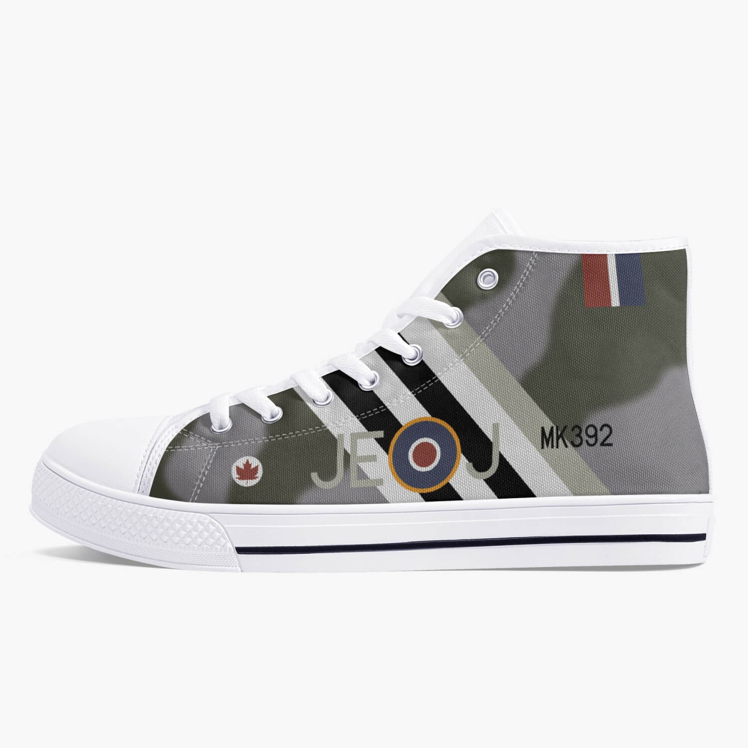 Spitfire "JE-J" (MK392) High Top Canvas Shoes - I Love a Hangar