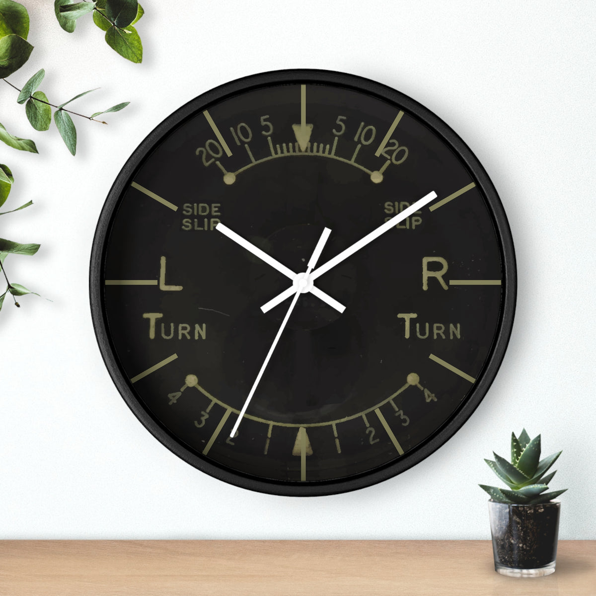 Turn and Slip Indicator Wall Clock - I Love a Hangar