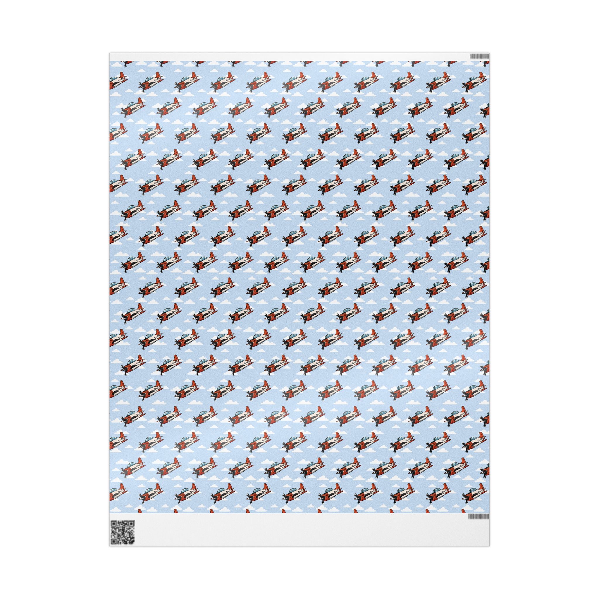 T-28 Trojan Wrapping Paper -  Sky Blue