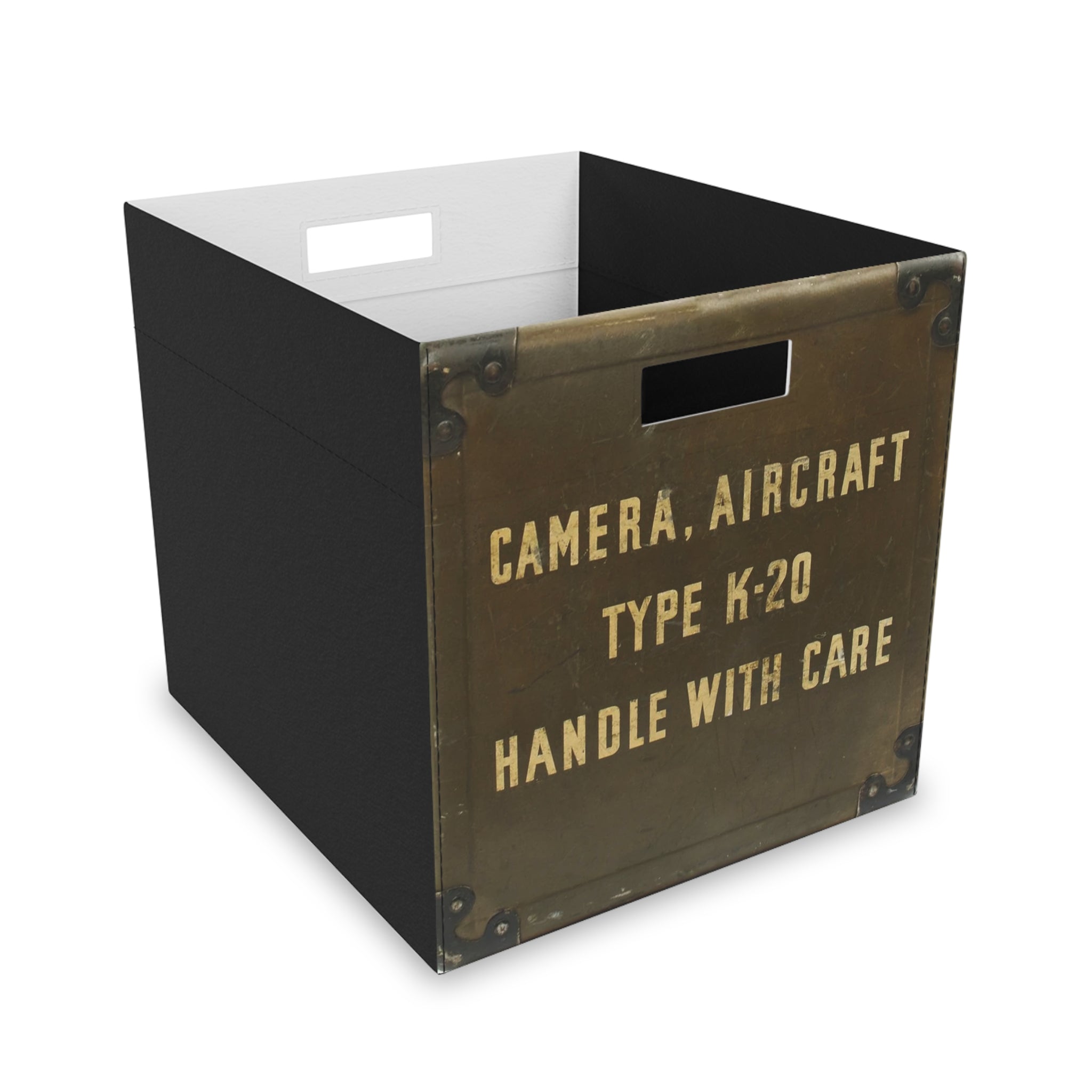 Vintage Style USAAF Aircraft Camera Felt Storage Box - I Love a Hangar