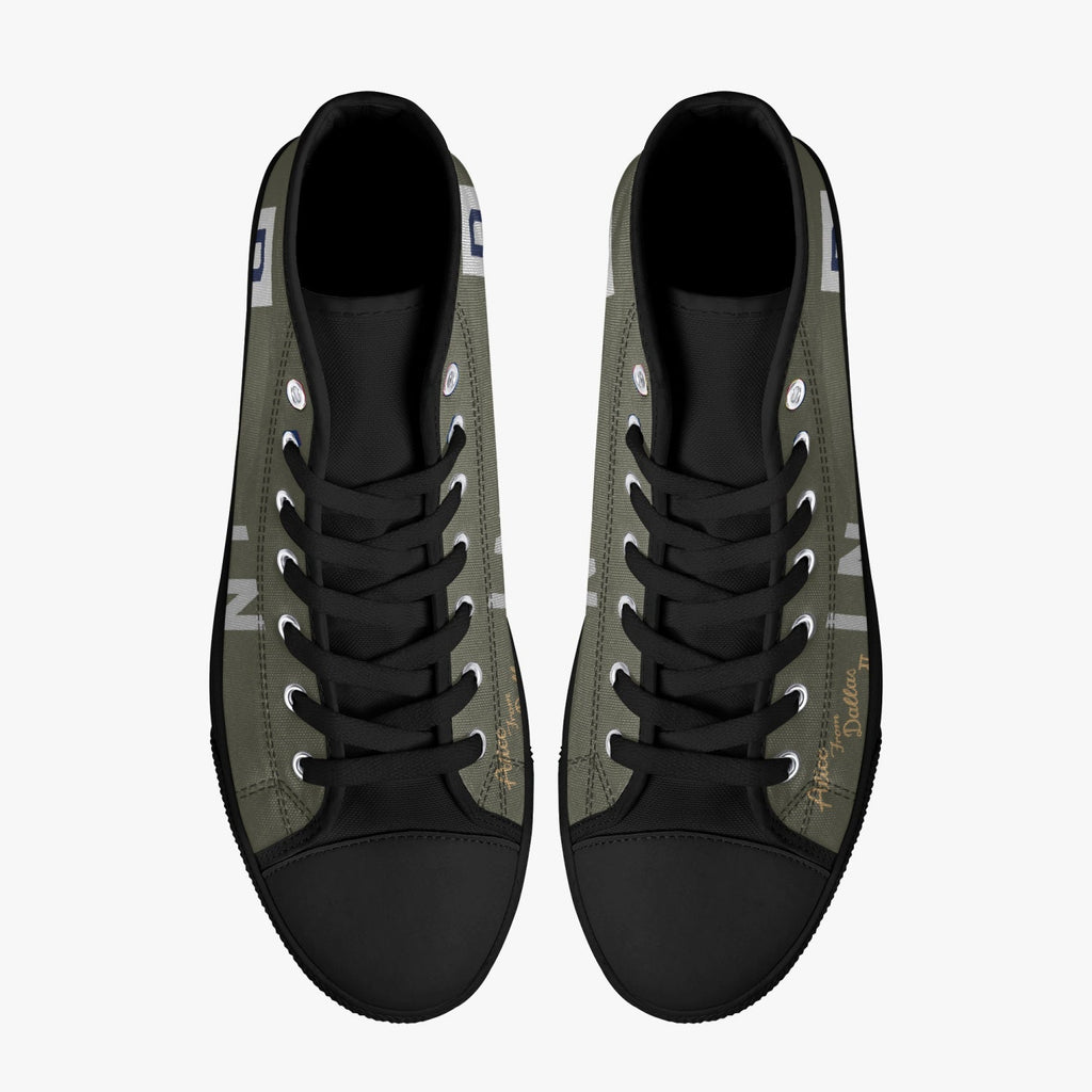 B-17 "Alice from Dallas II" High Top Canvas Shoes - I Love a Hangar