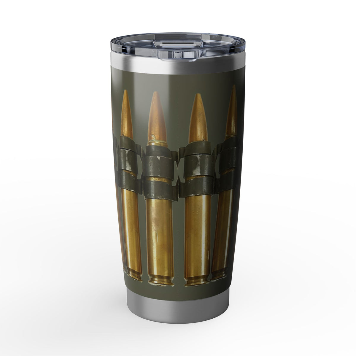 WWII .50 Cal Ammo Belt 20oz (590ml) Stainless Steel Tumbler - I Love a Hangar