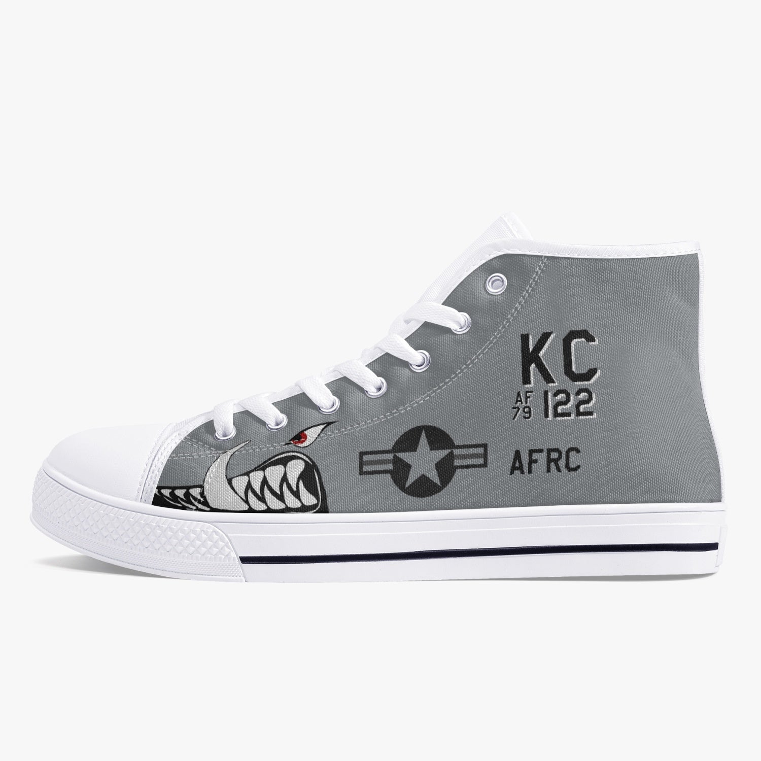 A-10 "KC Hawgs" High Top Canvas Shoes - I Love a Hangar