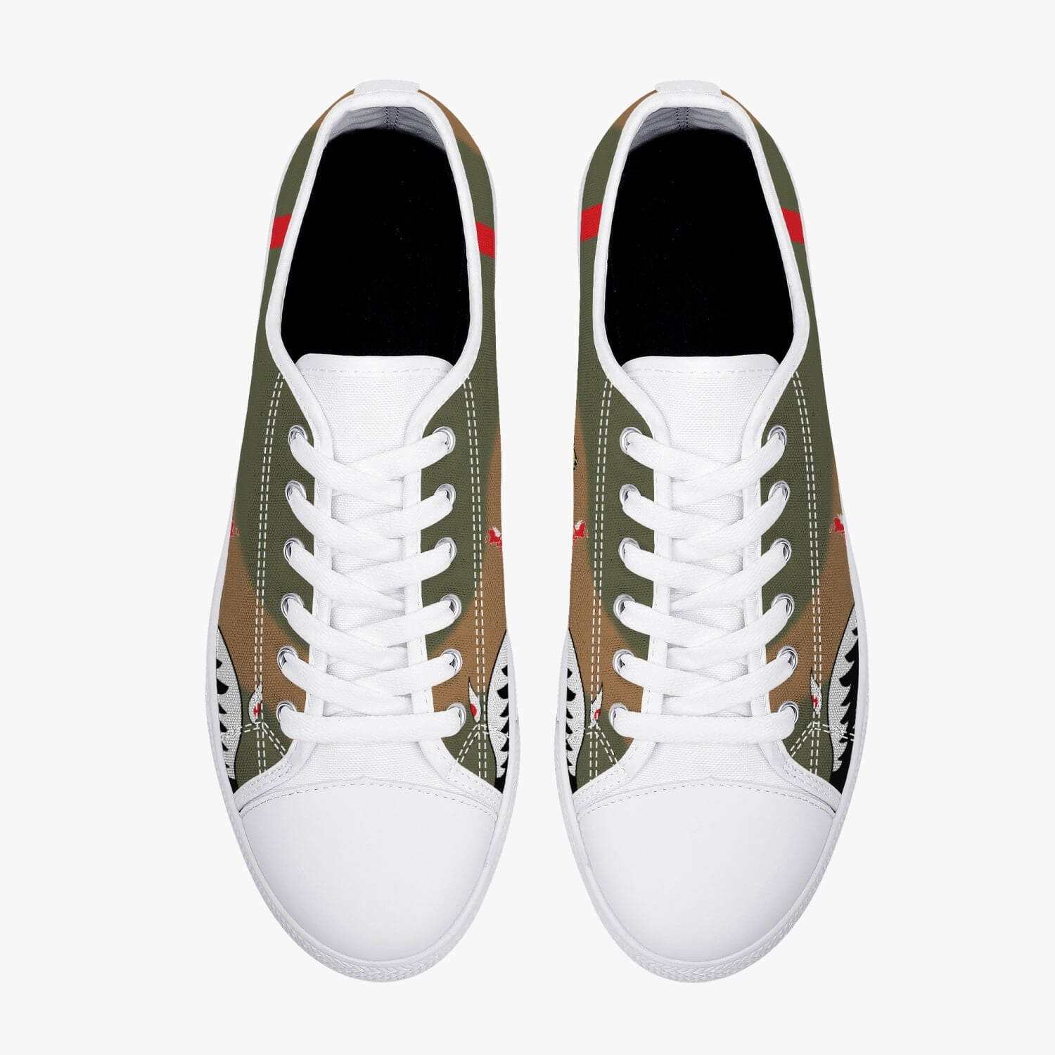 P-40 "White 68" of Charles Older Low Top Canvas Shoes - I Love a Hangar