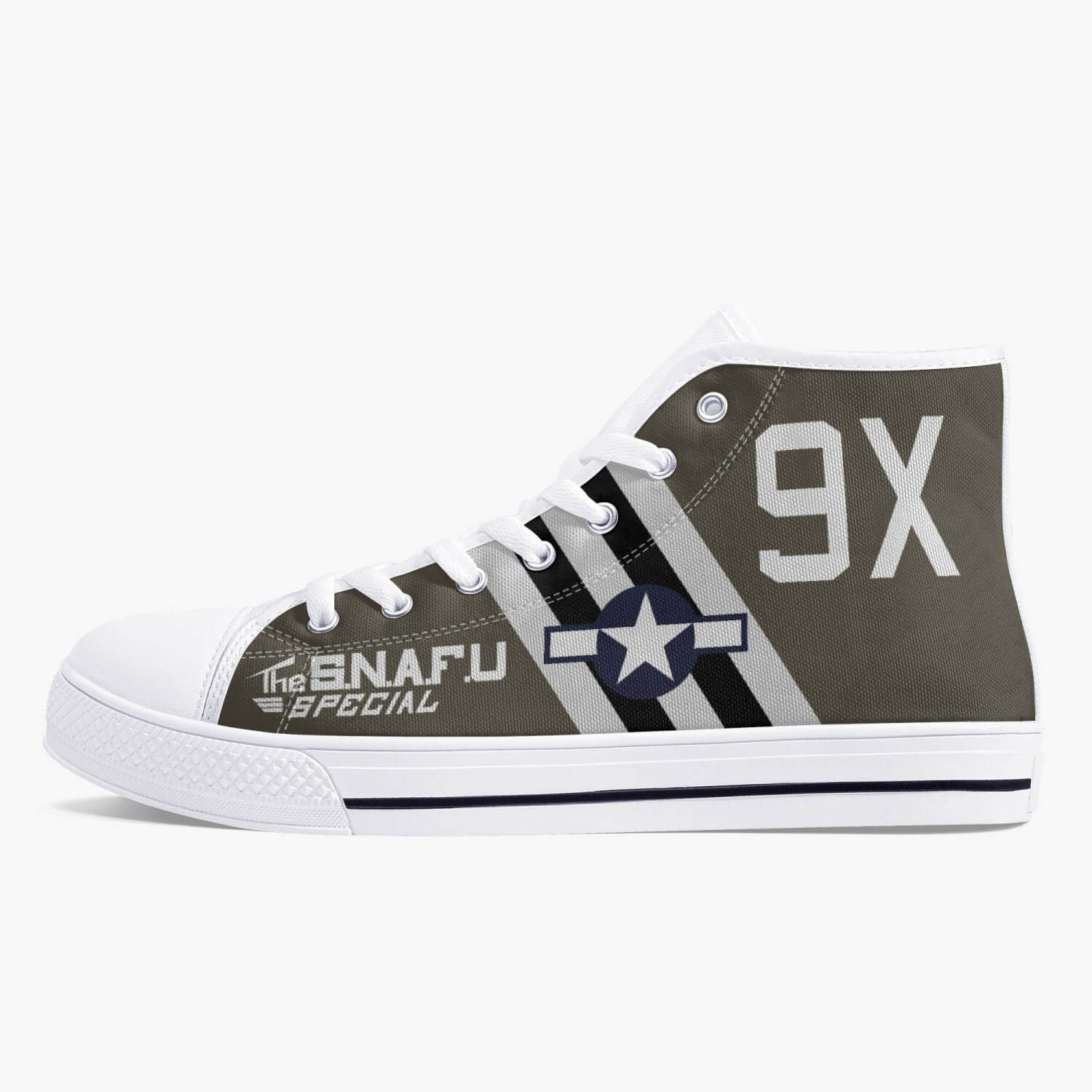 C-47 "The SNAFU Special" High Top Canvas Shoes - I Love a Hangar