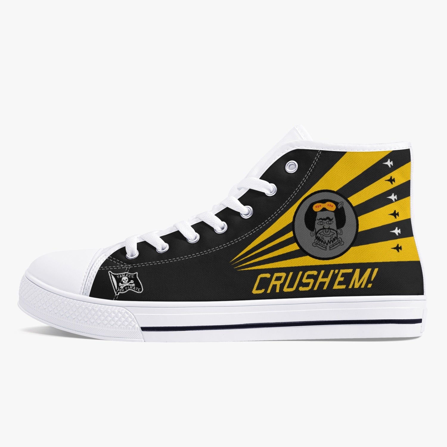 80th Fighter Squadron High Top Canvas shoes - I Love a Hangar